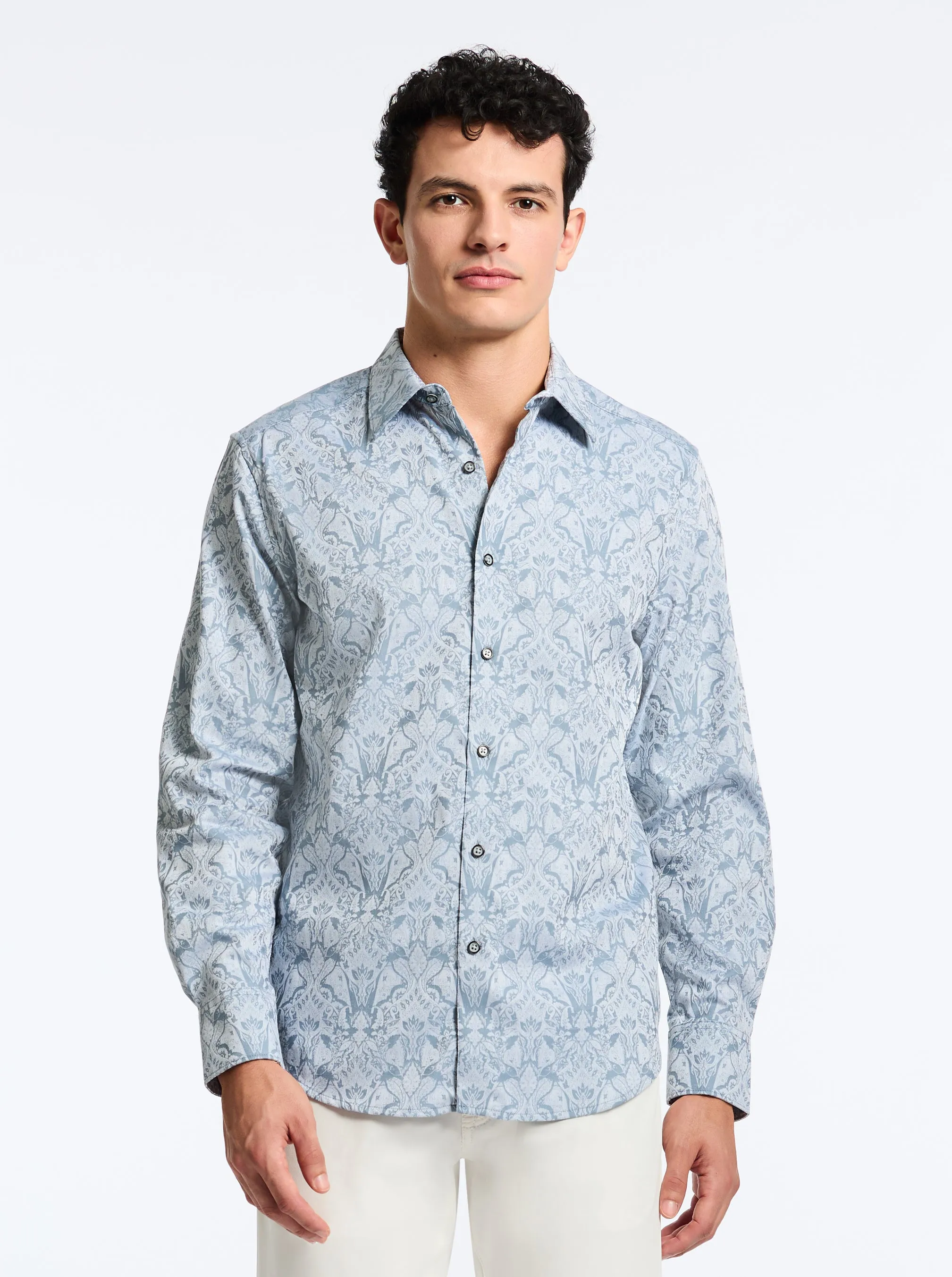 HIGHLAND LONG SLEEVE BUTTON DOWN SHIRT sold by Robert Graham