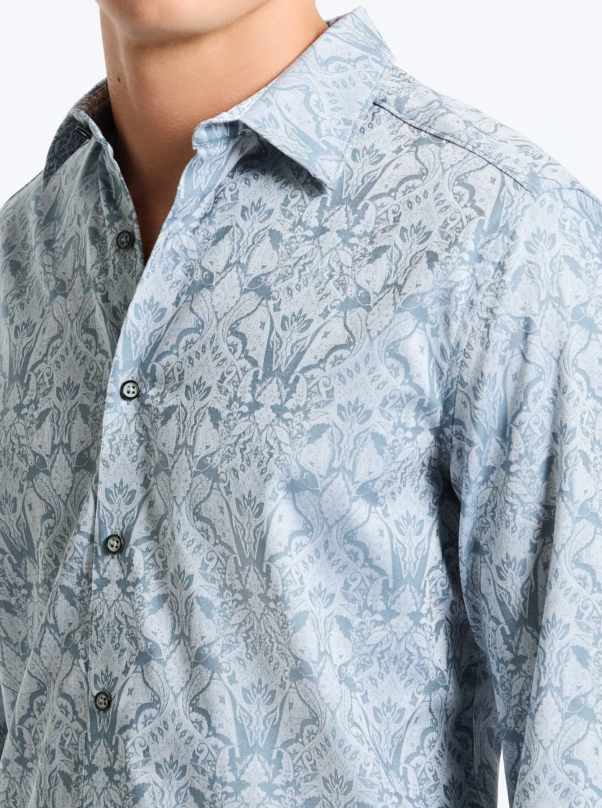 HIGHLAND LONG SLEEVE BUTTON DOWN SHIRT sold by Robert Graham product image thumbnail 3
