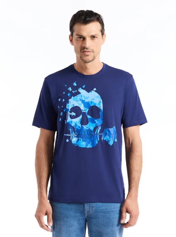 TILE SKULL SHORT SLEEVE T-SHIRT made by Robert Graham