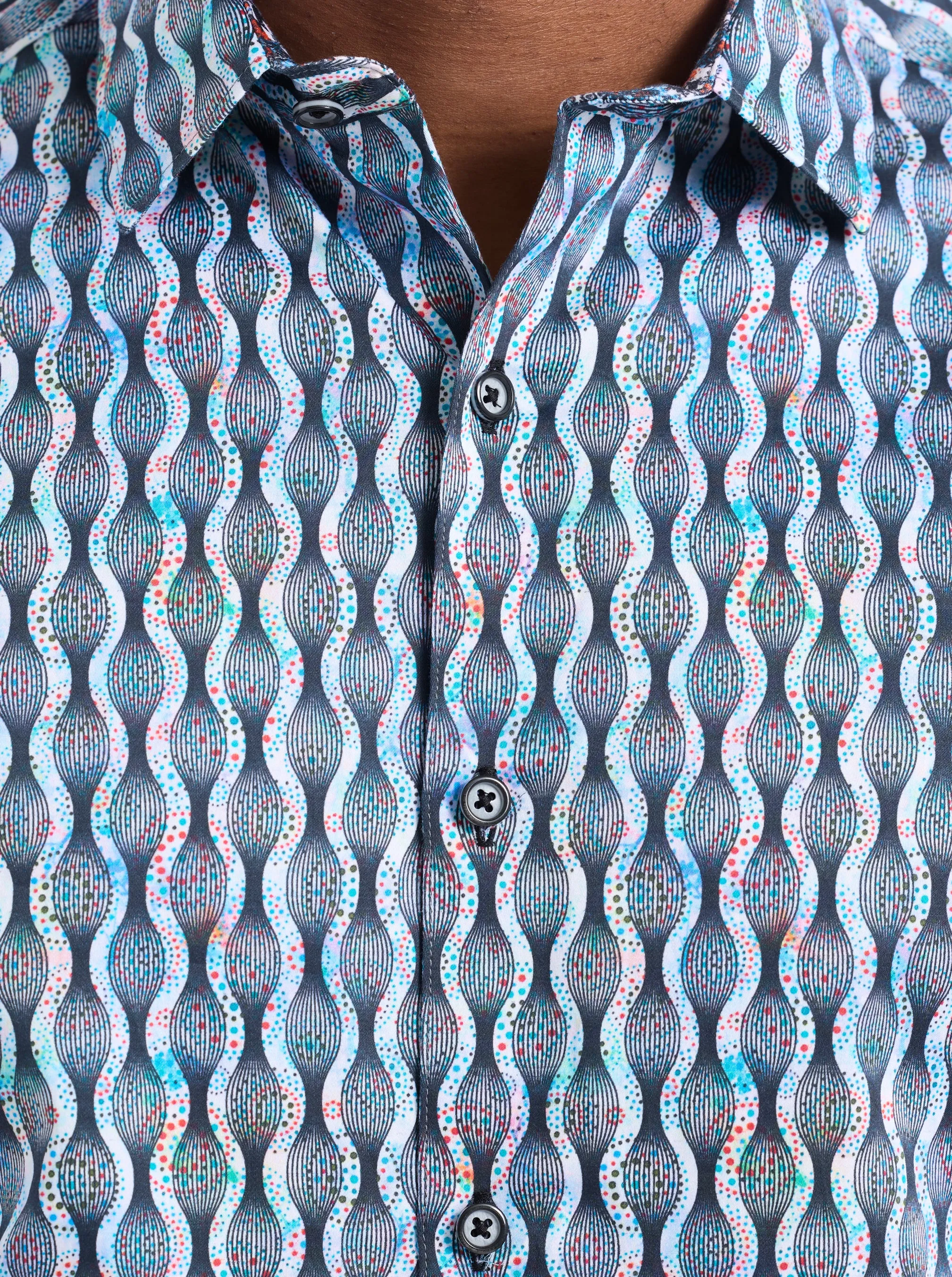 CODNOR SHORT SLEEVE BUTTON DOWNSHIRT sold by Robert Graham product image thumbnail 2