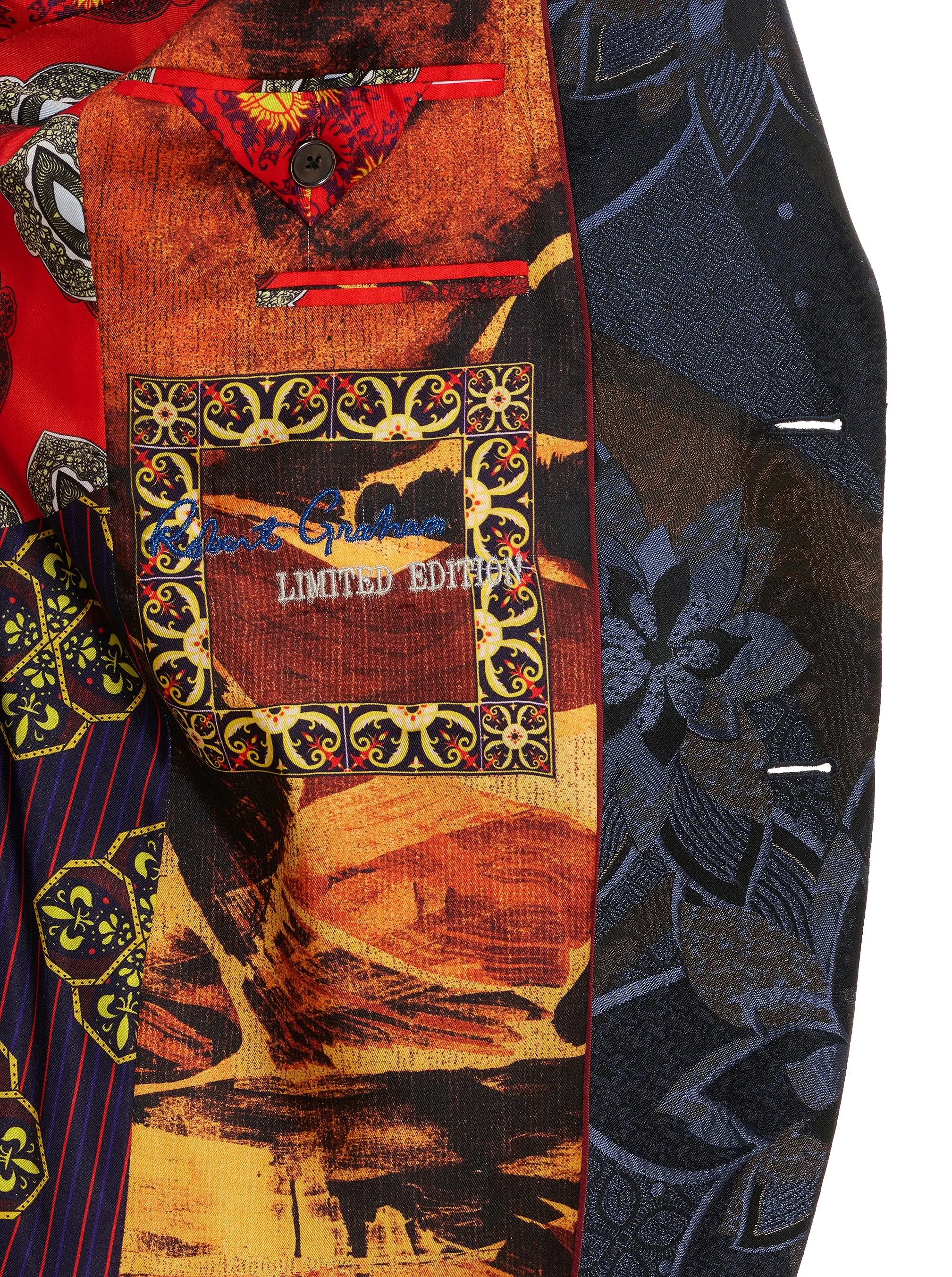 LIMITED EDITION MAHOGANY LUSTER BLAZER sold by Robert Graham product image thumbnail 3