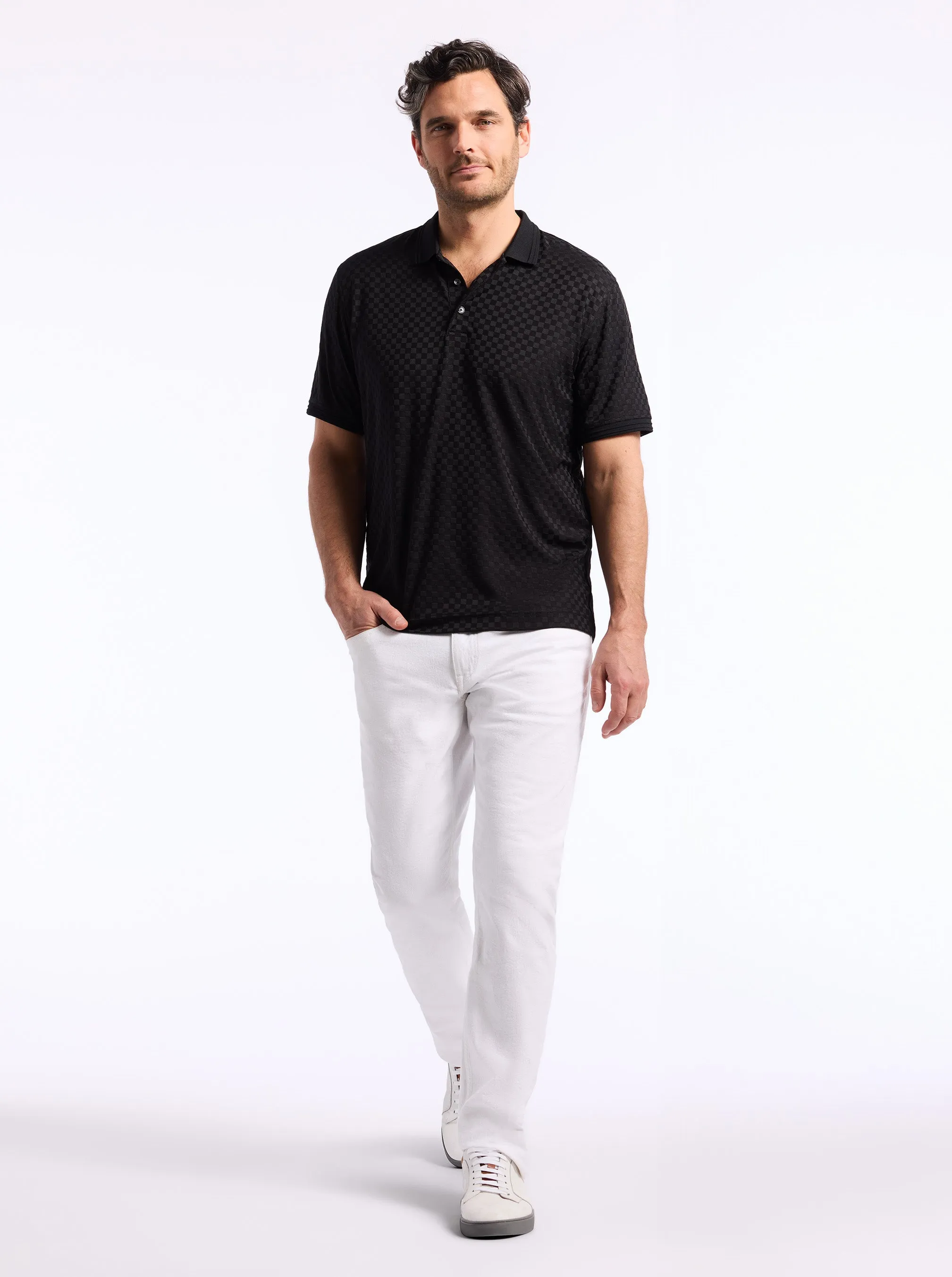 AARON SHORT SLEEVE POLO sold by Robert Graham product image thumbnail 5