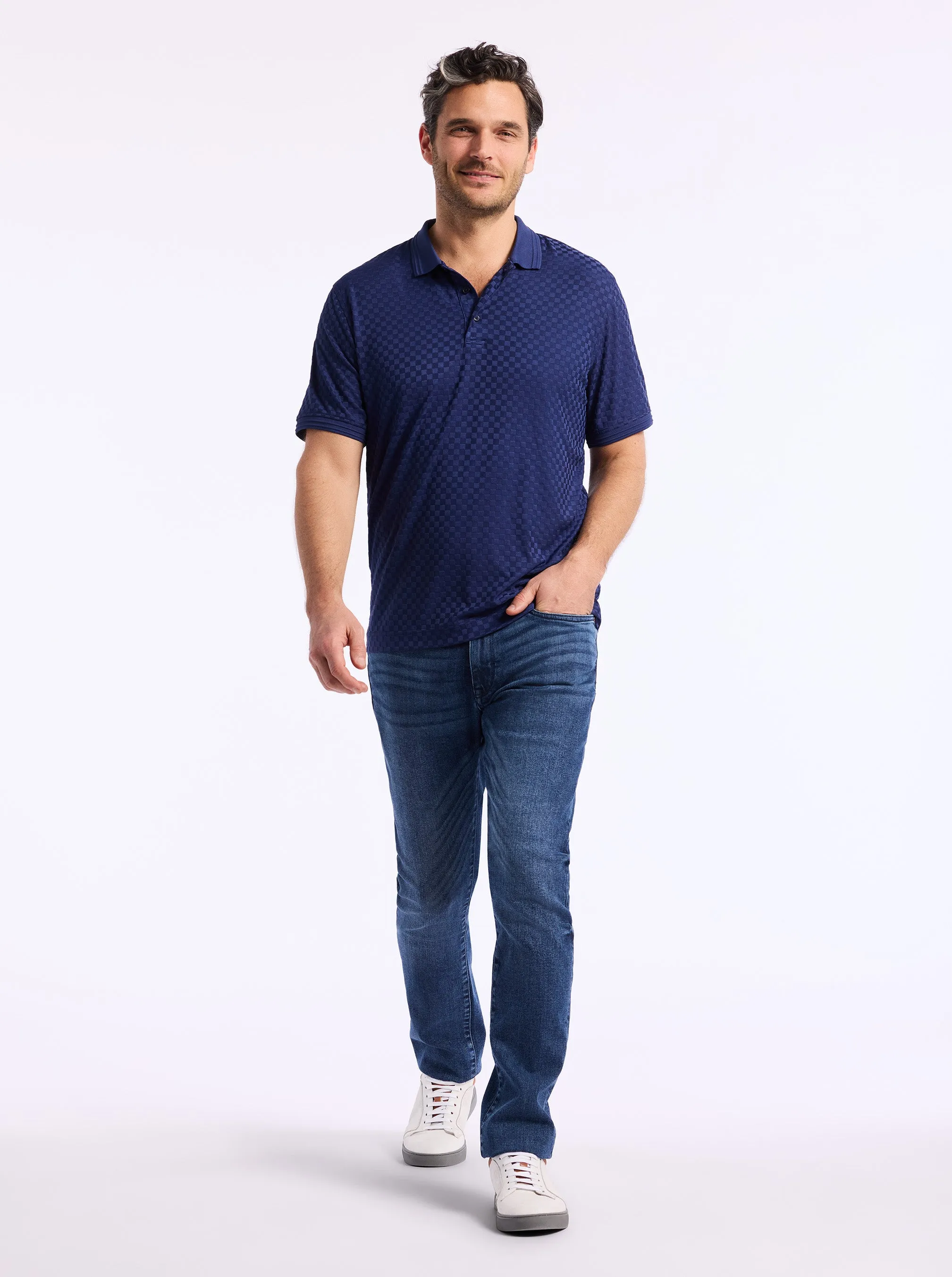 AARON SHORT SLEEVE POLO sold by Robert Graham product image thumbnail 5