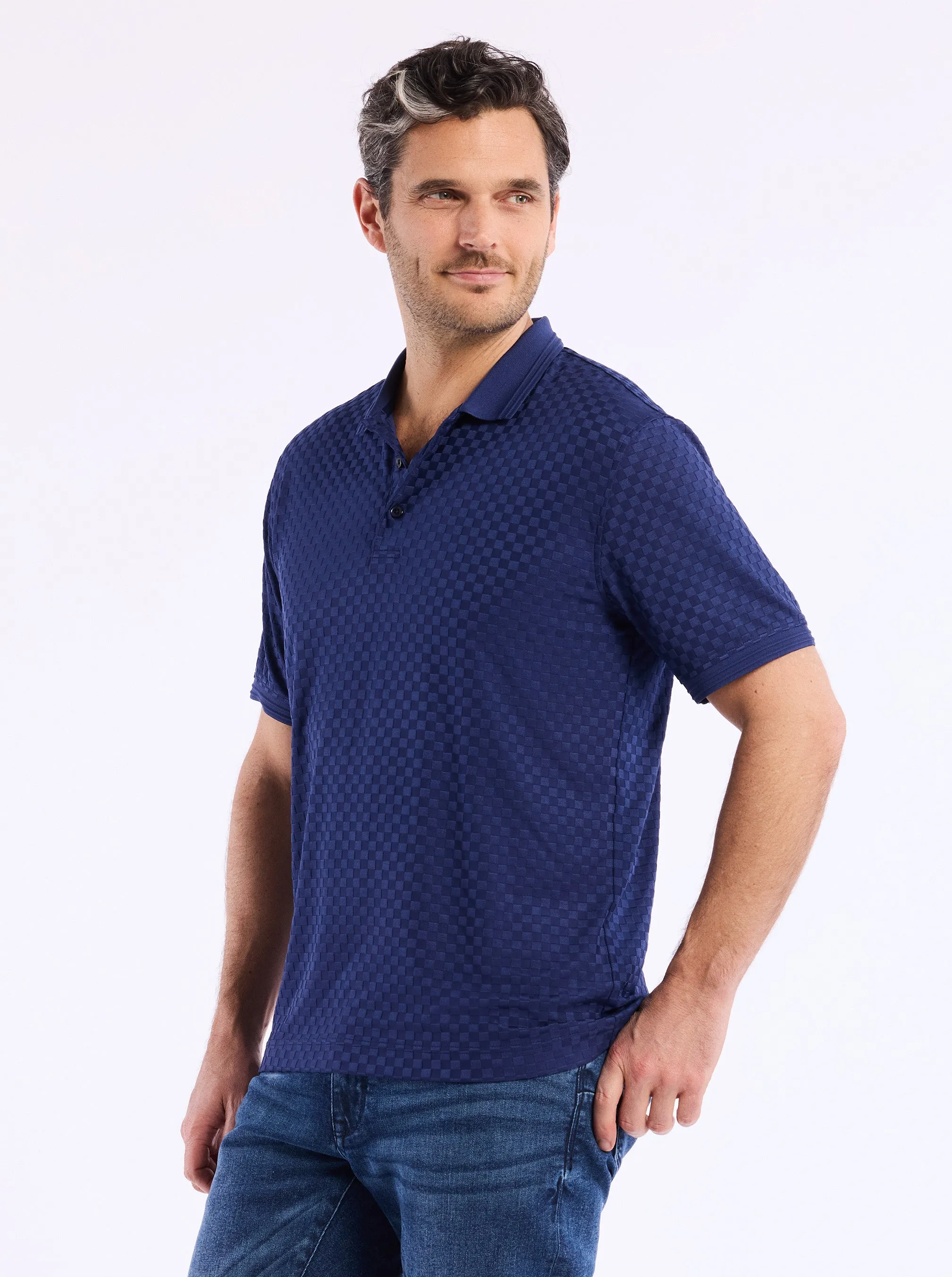 AARON SHORT SLEEVE POLO sold by Robert Graham product image thumbnail 4