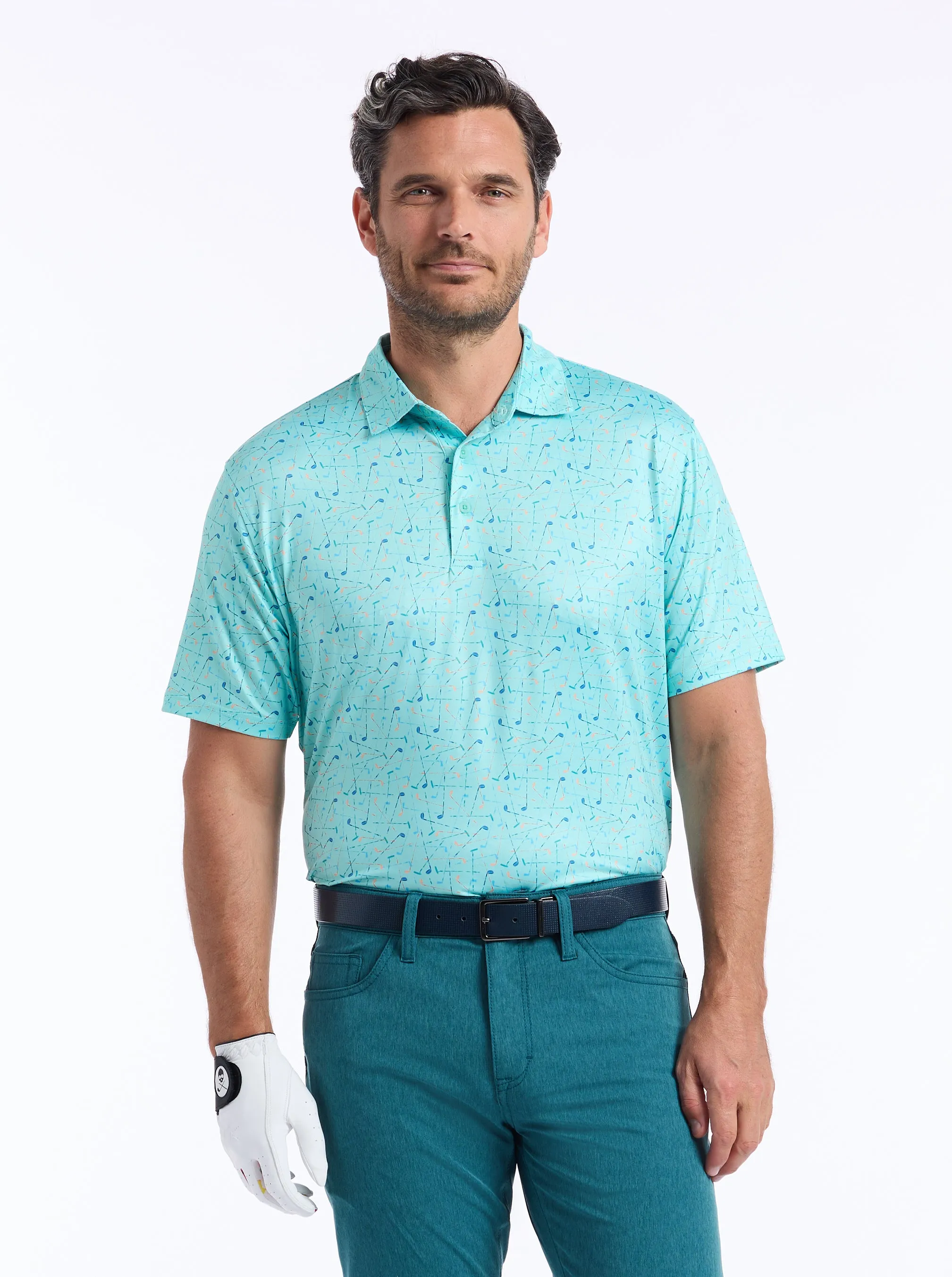 SWING SOCIETY SHORT SLEEVE POLO sold by Robert Graham