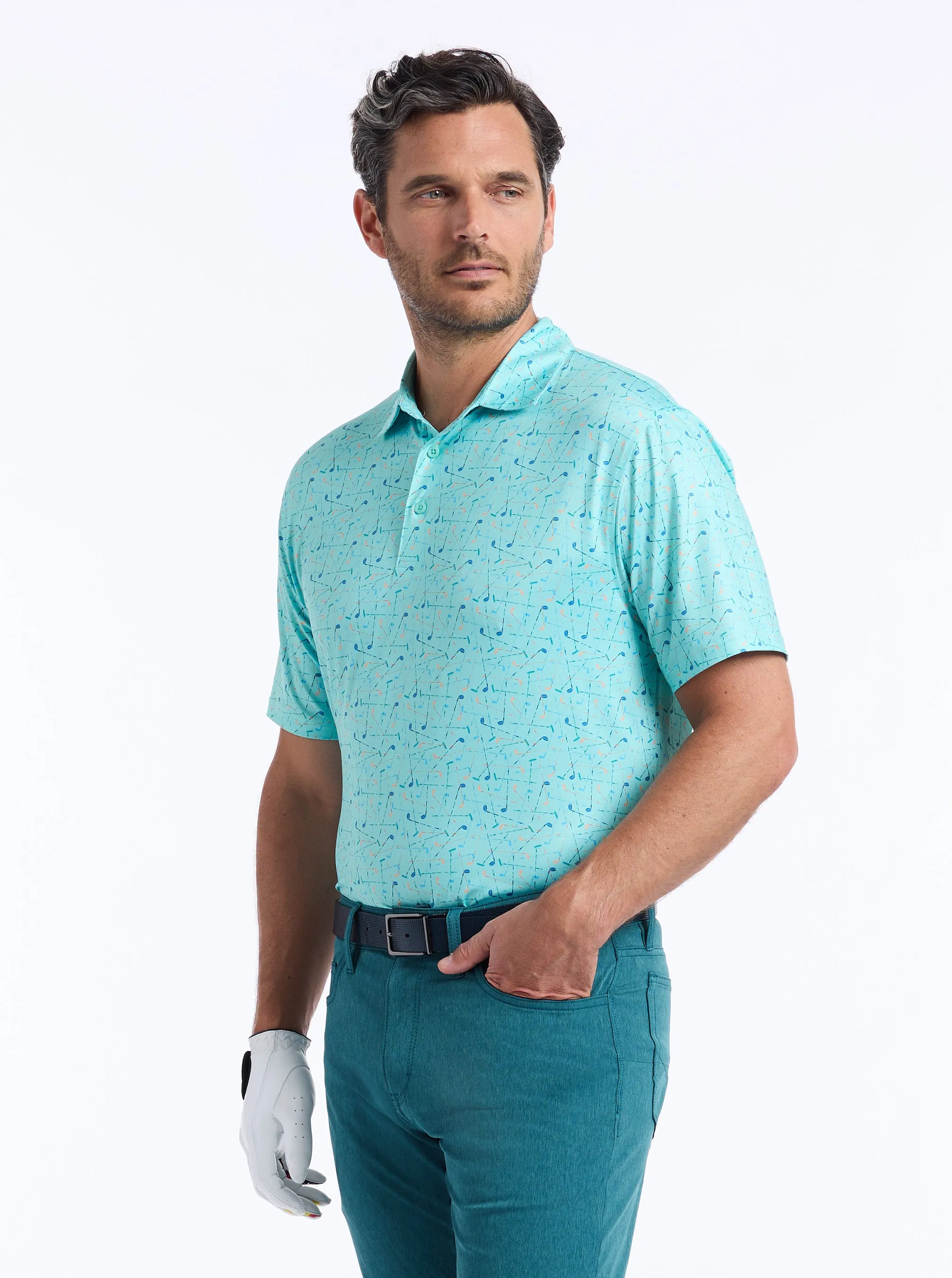 SWING SOCIETY SHORT SLEEVE POLO sold by Robert Graham product image thumbnail 3