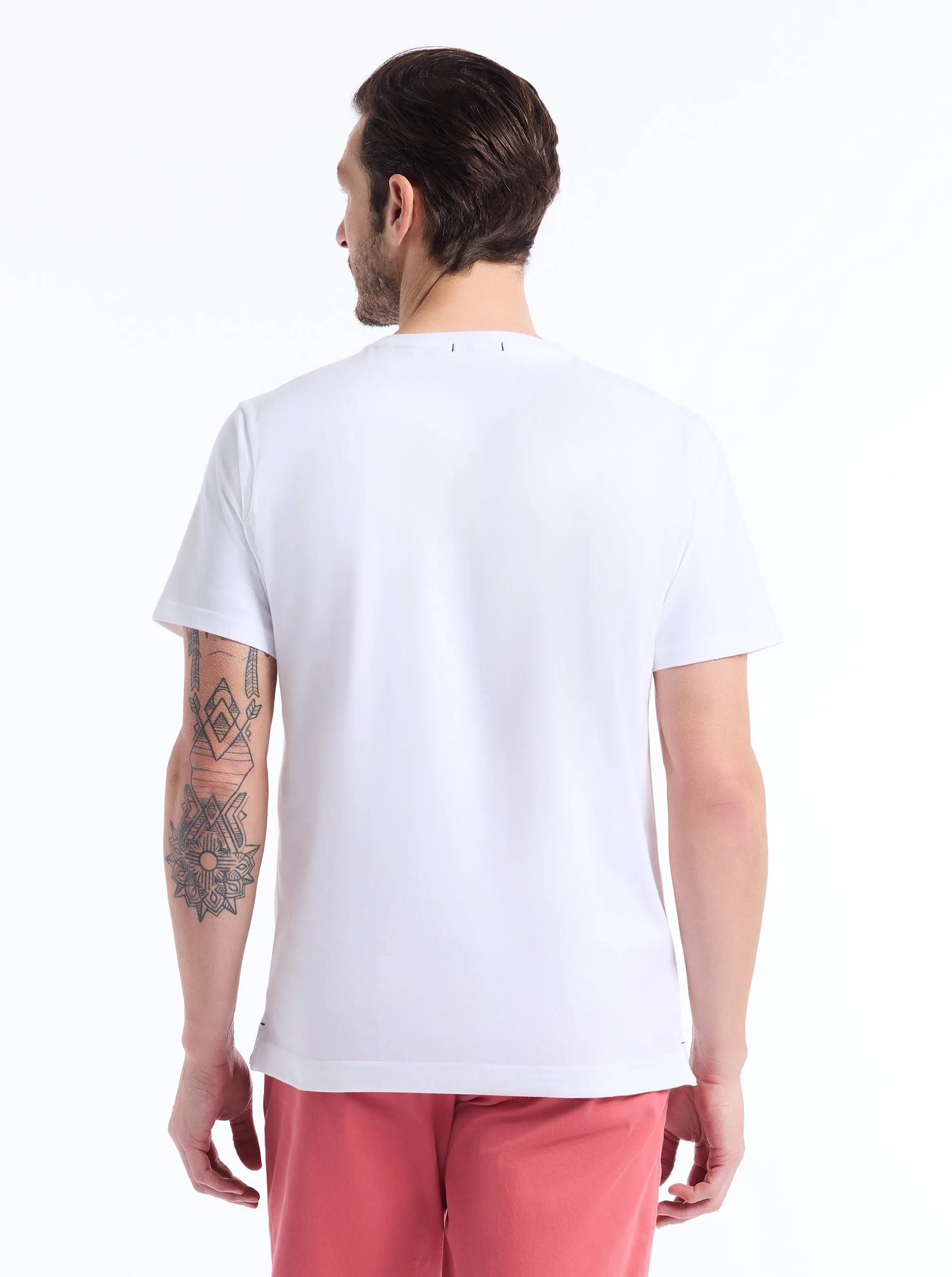 COLLAGE GRAHAM SHORT SLEEVE BUTTON DOWN T-SHIRT sold by Robert Graham product image thumbnail 5