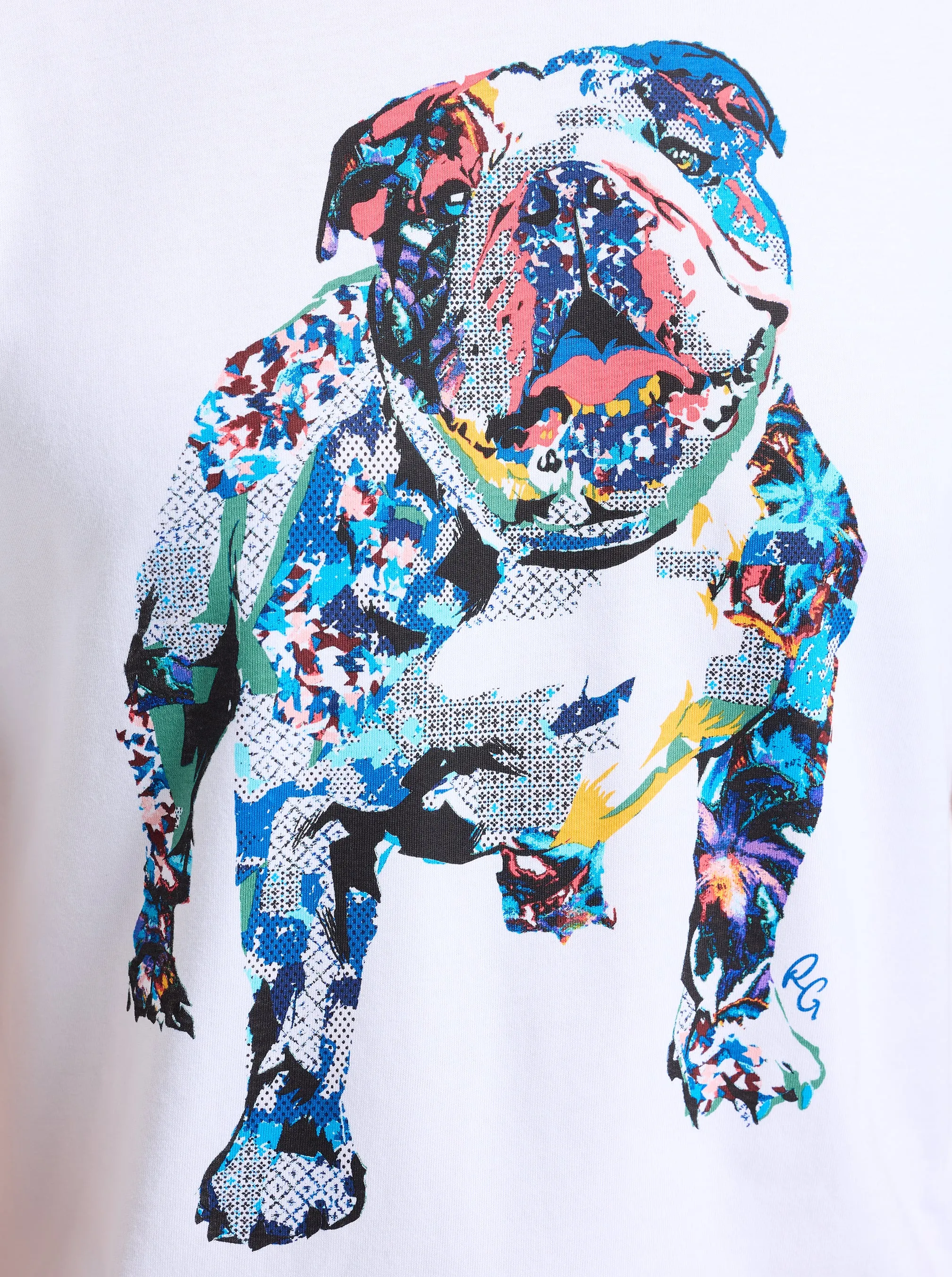 COLLAGE GRAHAM SHORT SLEEVE BUTTON DOWN T-SHIRT sold by Robert Graham product image thumbnail 2