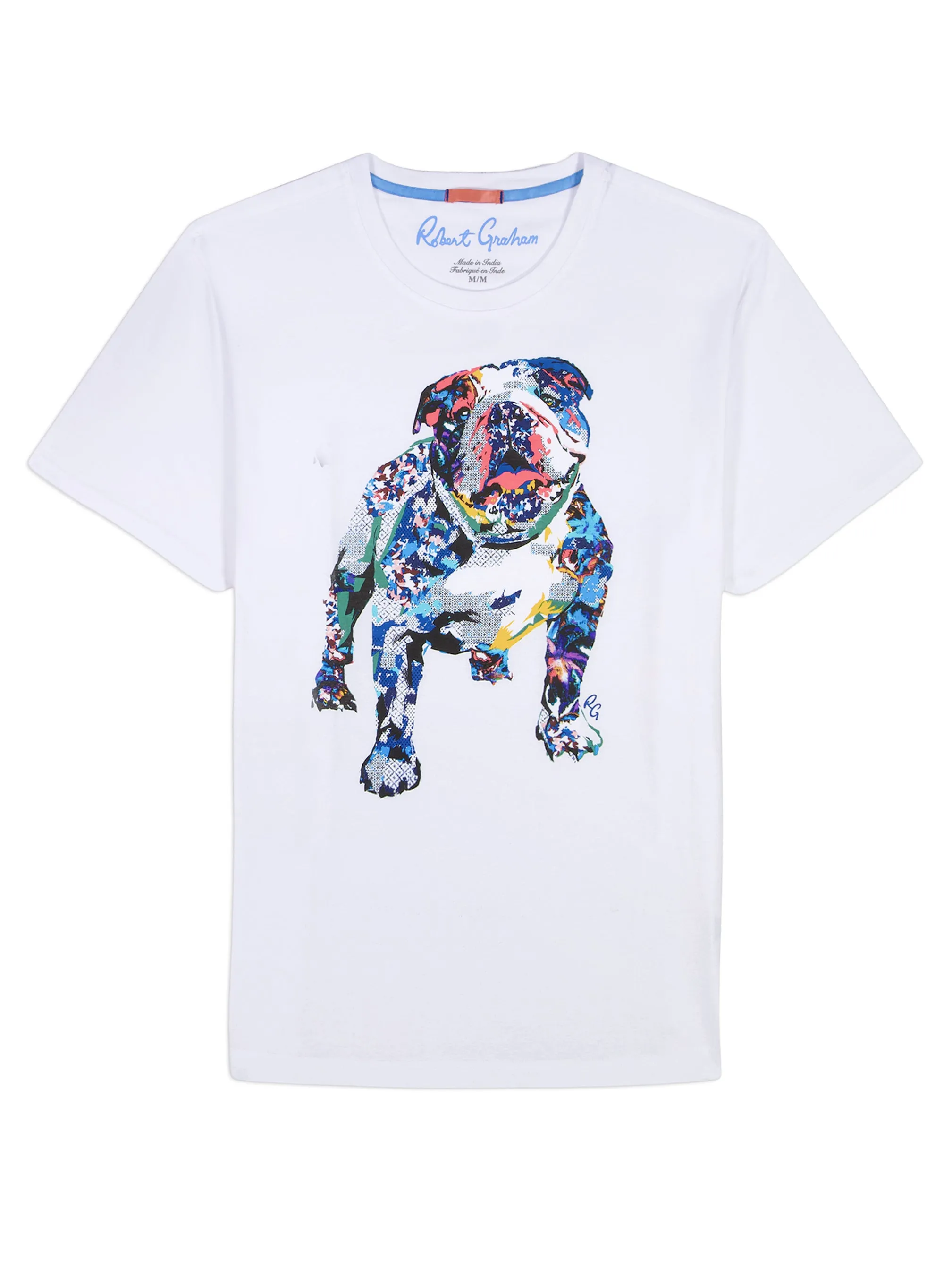 COLLAGE GRAHAM SHORT SLEEVE BUTTON DOWN T-SHIRT sold by Robert Graham product image thumbnail 3
