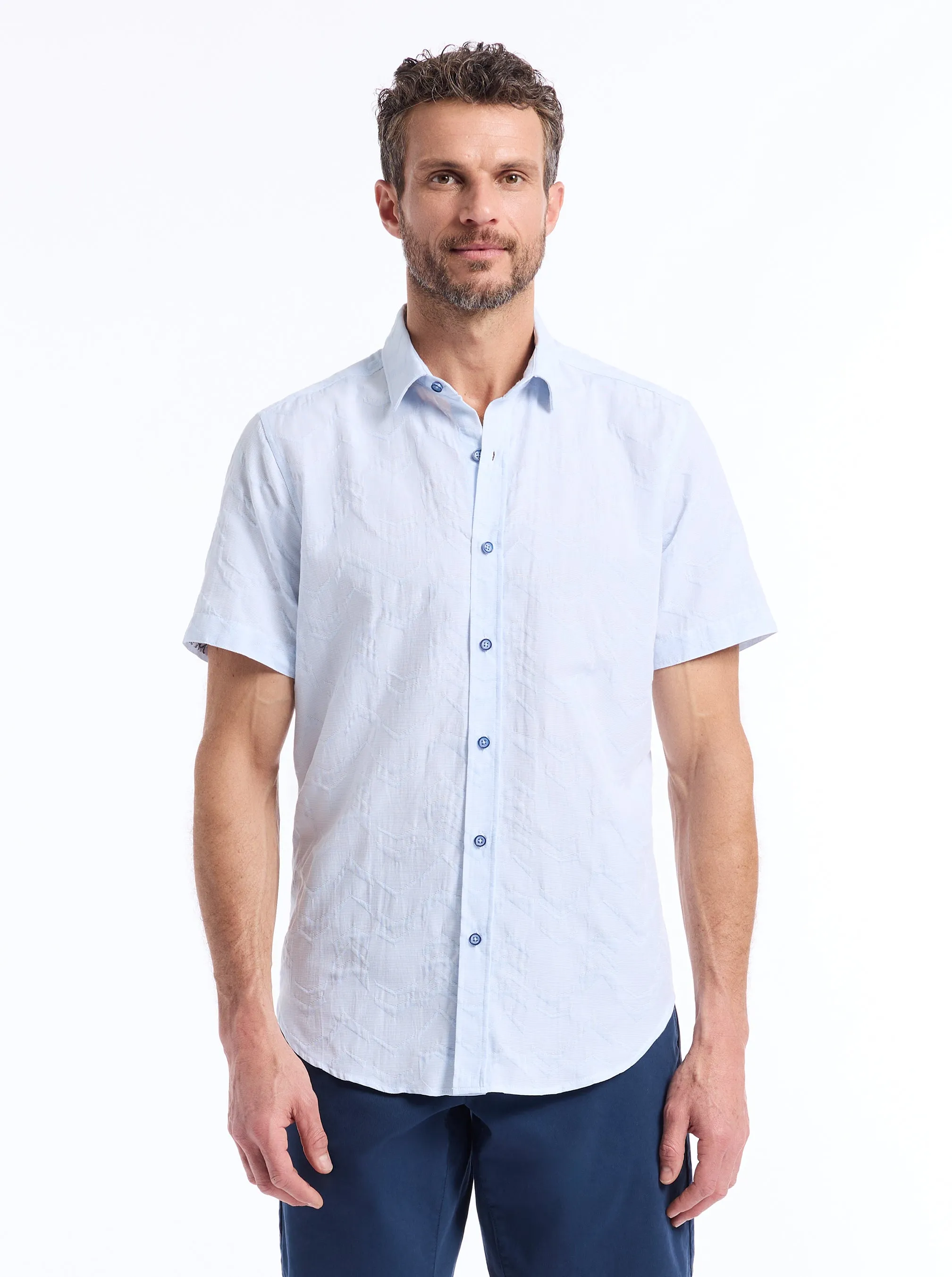 BRACKENBURY SHORT SLEEVE BUTTON DOWN SHIRT sold by Robert Graham