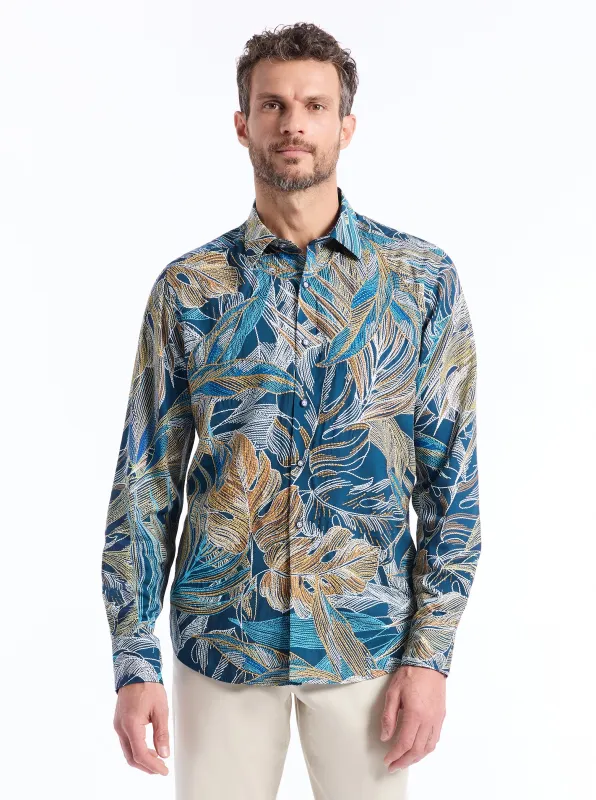 CHORRO LONG SLEEVE BUTTON DOWN SHIRT made by Robert Graham