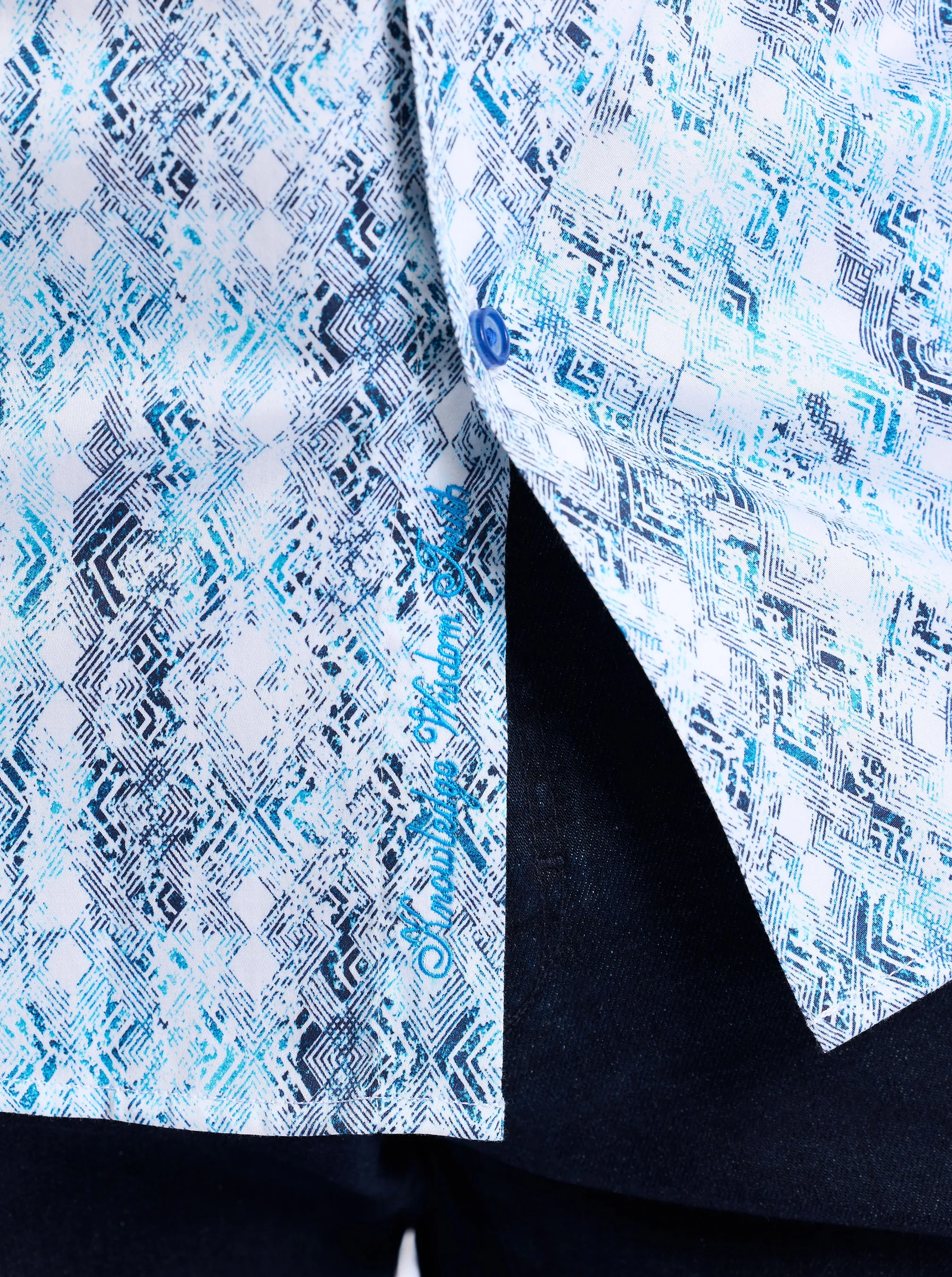 ALAHMAR LONG SLEEVE BUTTON DOWN SHIRT sold by Robert Graham product image thumbnail 3