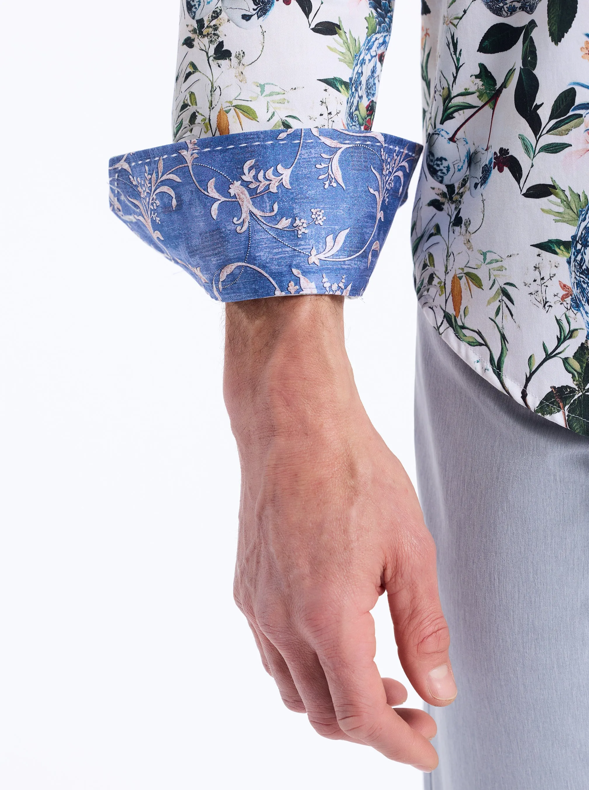 BRIARCLIFF LONG SLEEVE BUTTON DOWN SHIRT sold by Robert Graham product image thumbnail 4