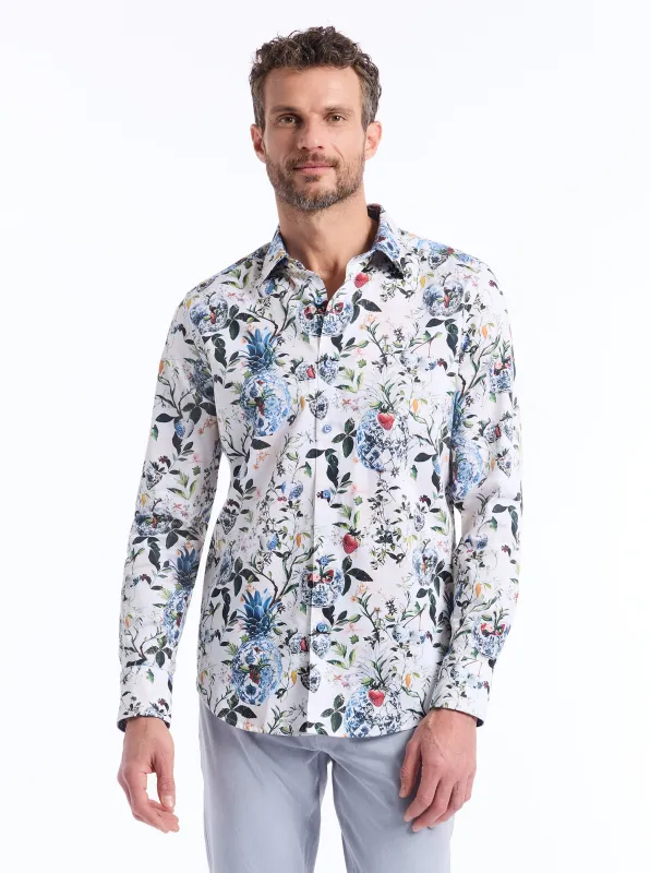 BRIARCLIFF LONG SLEEVE BUTTON DOWN SHIRT made by Robert Graham