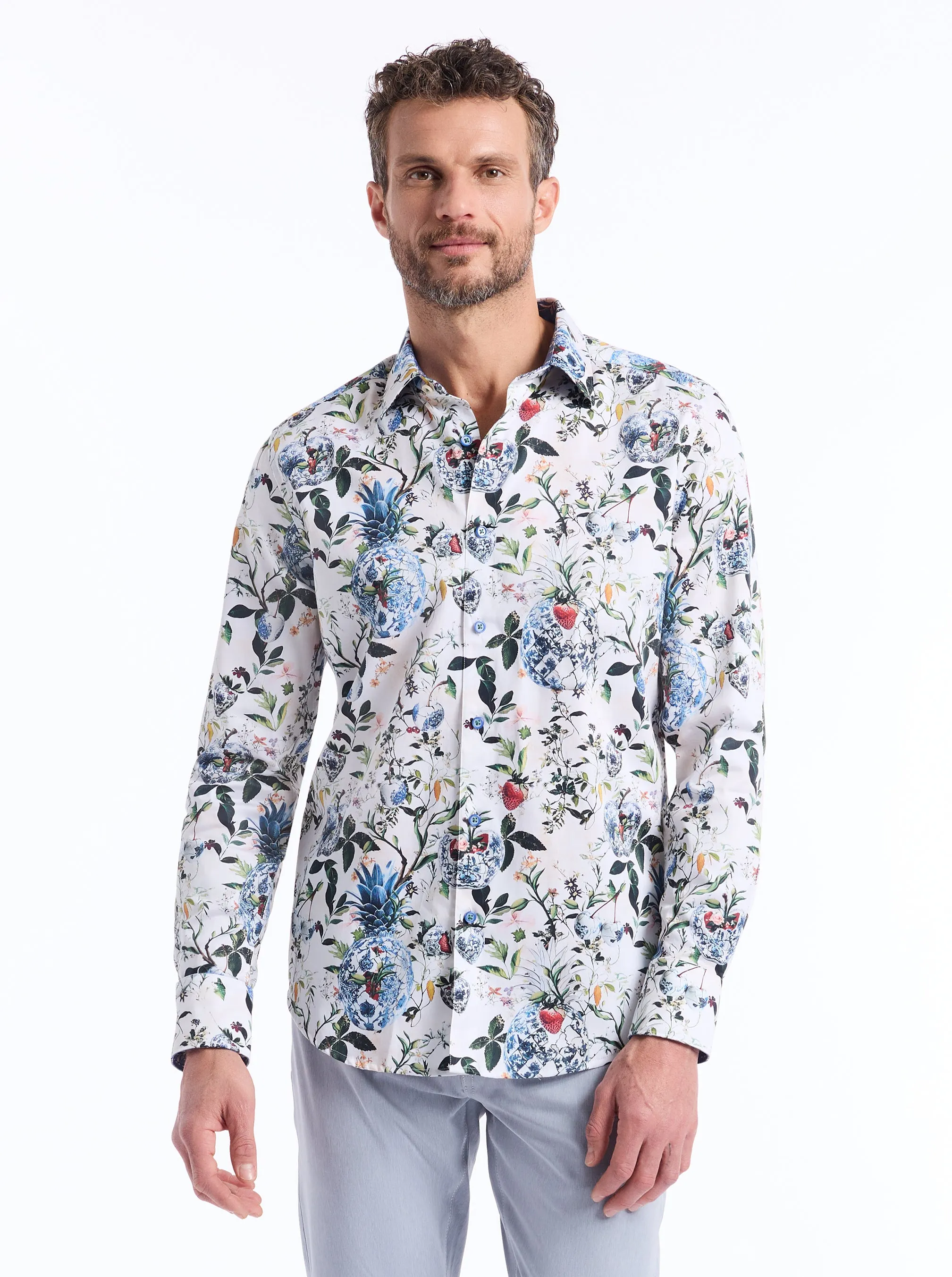 BRIARCLIFF LONG SLEEVE BUTTON DOWN SHIRT sold by Robert Graham