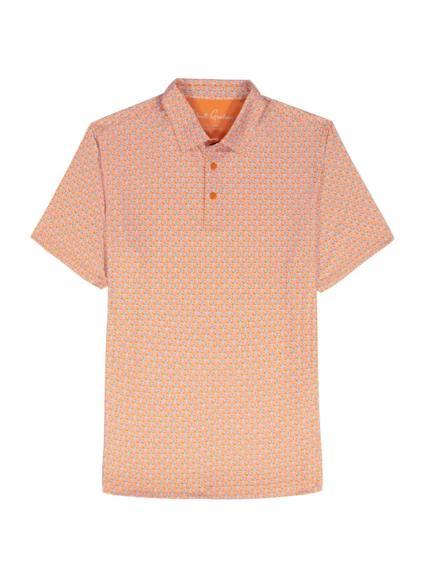 LINKS & DRINKS SHORT SLEEVE POLO made by Robert Graham