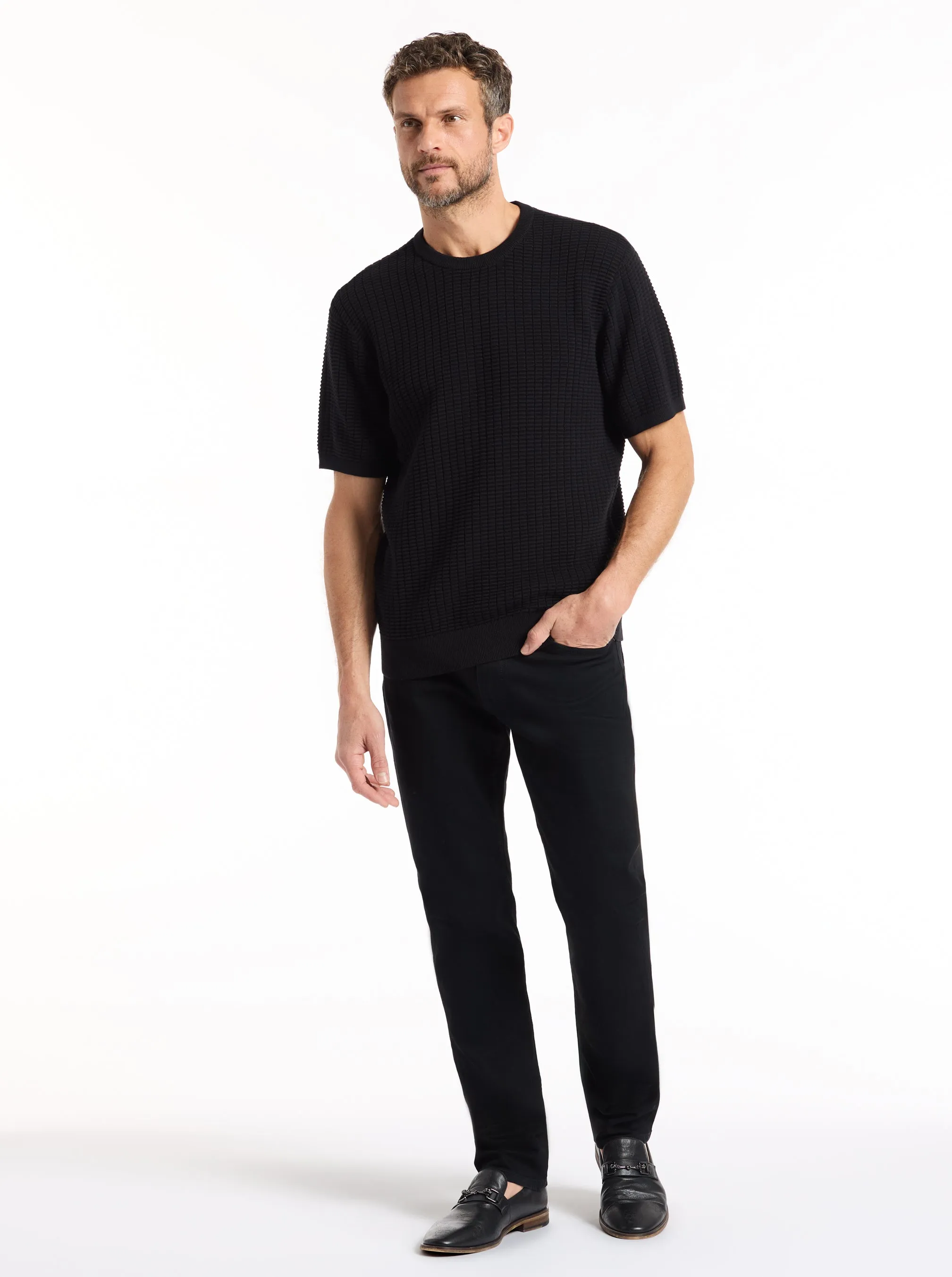 LUIS SHORT SLEEVE SWEATER sold by Robert Graham product image thumbnail 5