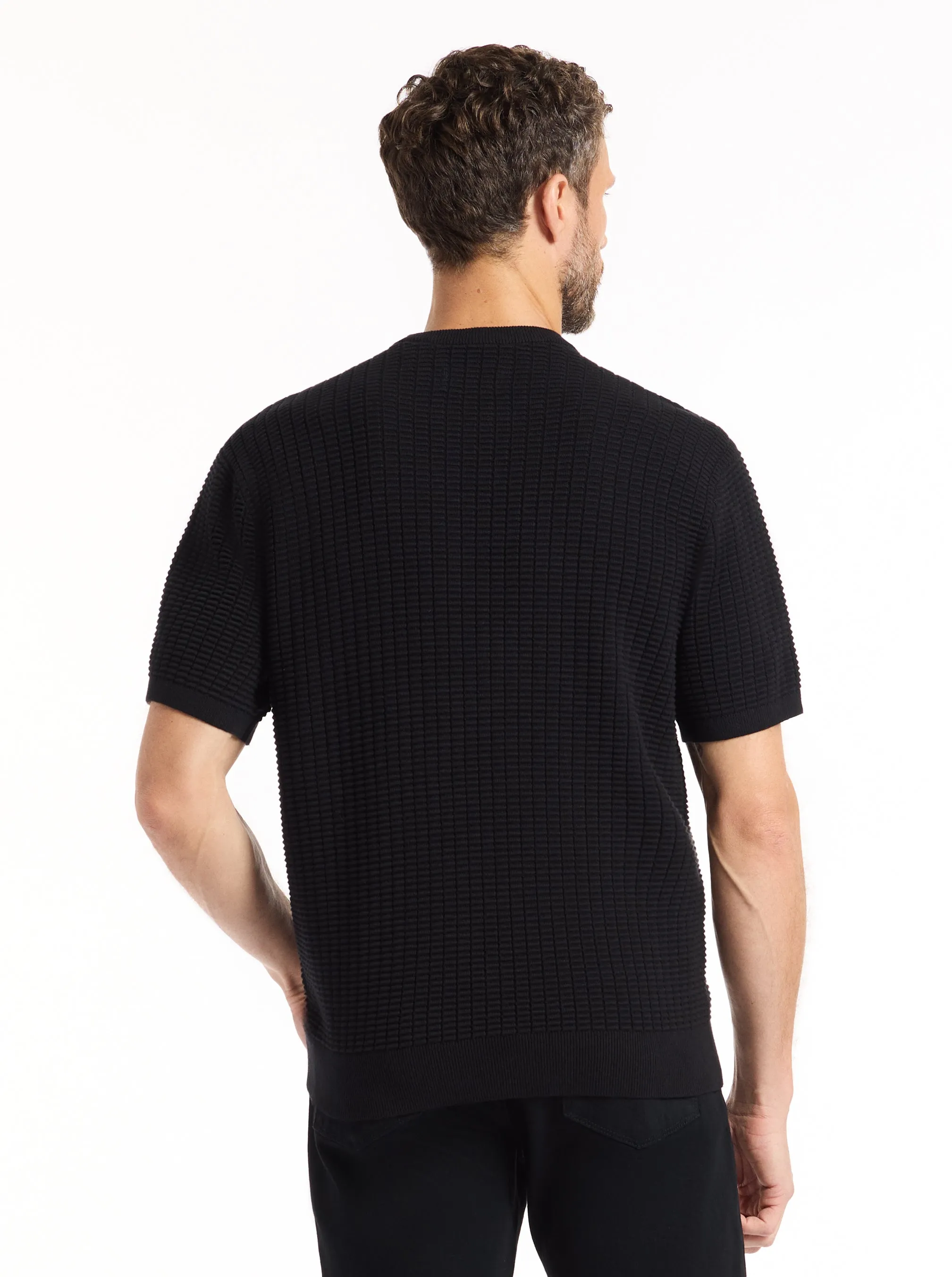 LUIS SHORT SLEEVE SWEATER sold by Robert Graham product image thumbnail 3