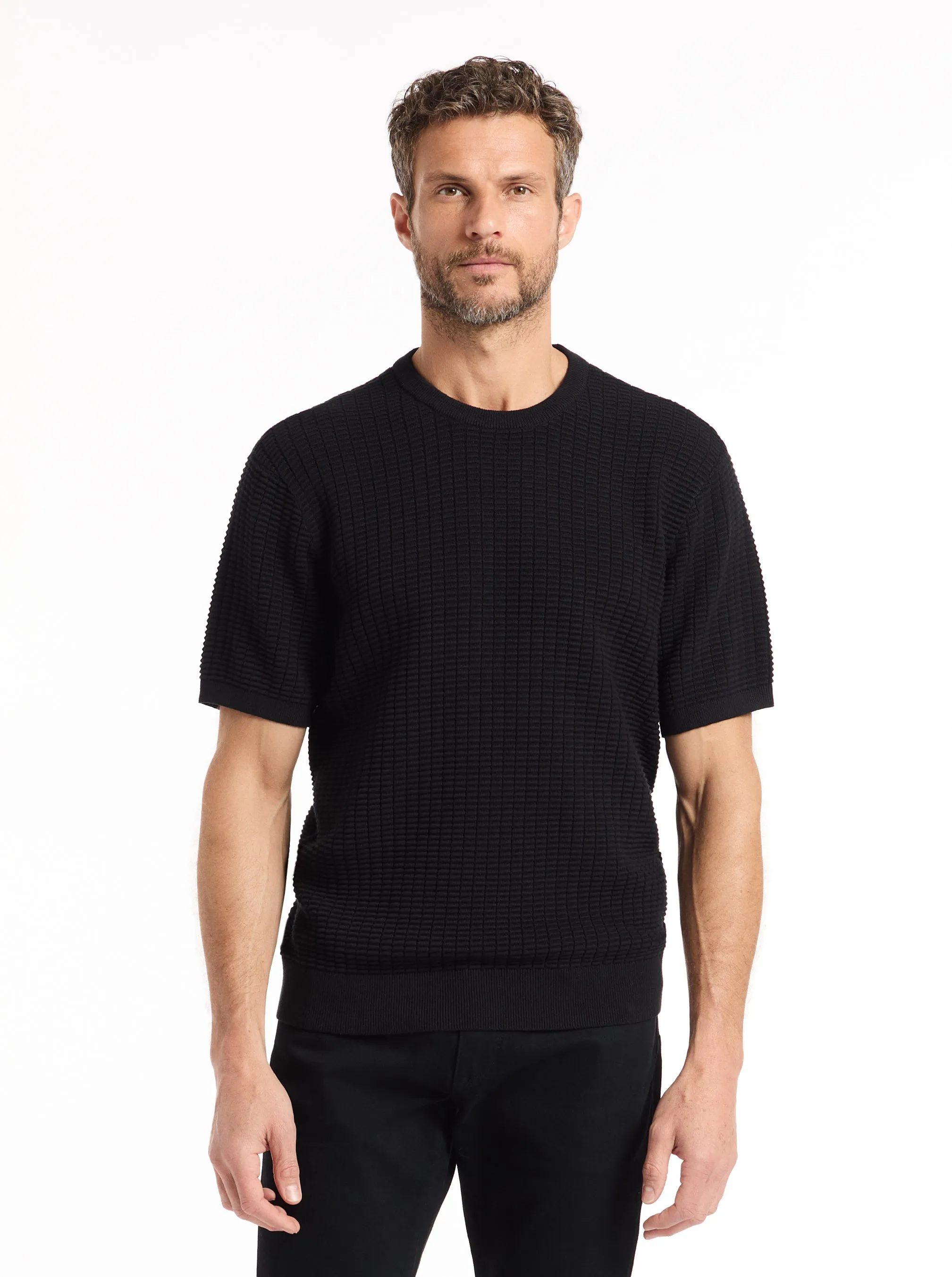 LUIS SHORT SLEEVE SWEATER sold by Robert Graham