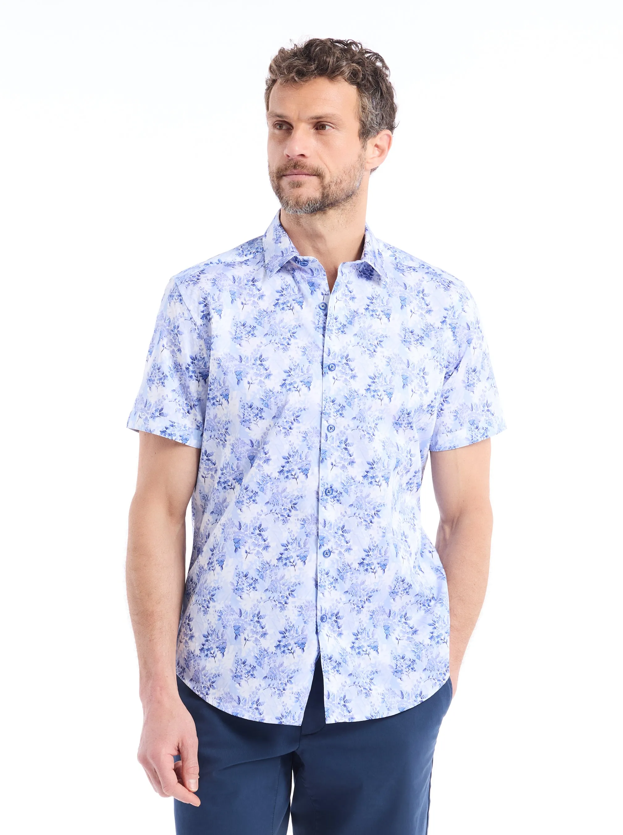 EARLSTON SHORT SLEEVE BUTTON DOWN SHIRT sold by Robert Graham