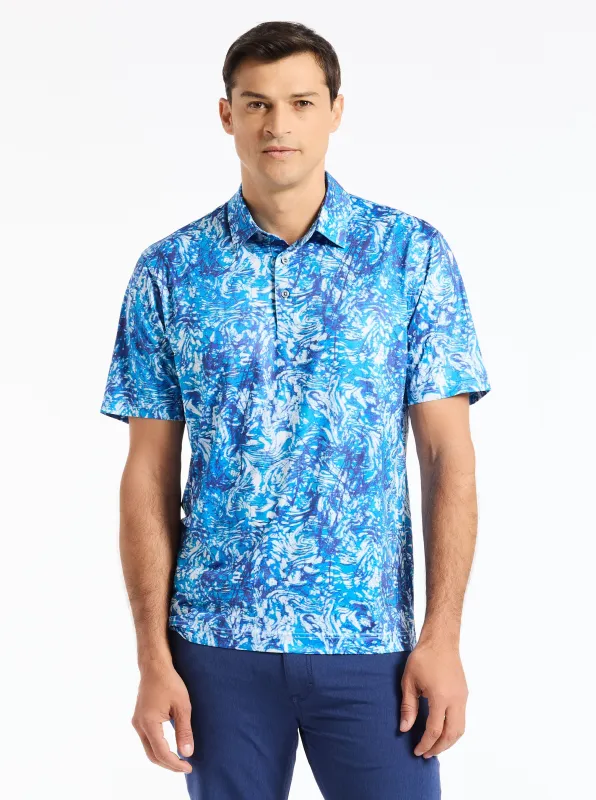 WILBER SHORT SLEEVE POLO made by Robert Graham