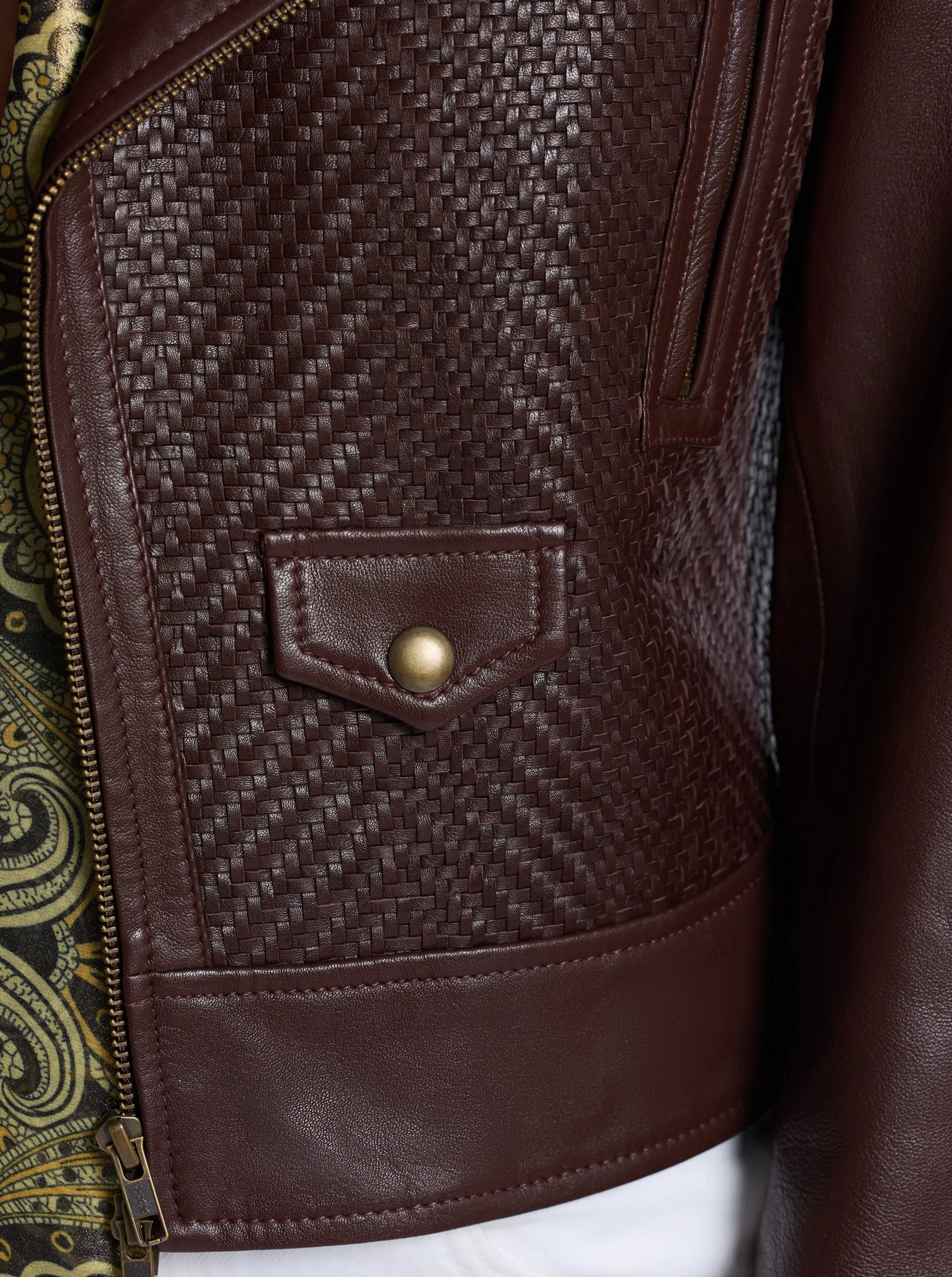 CLARA LEATHER JACKET sold by Robert Graham product image thumbnail 4