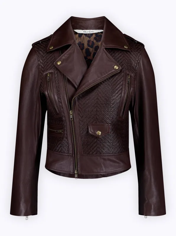 CLARA LEATHER JACKET made by Robert Graham