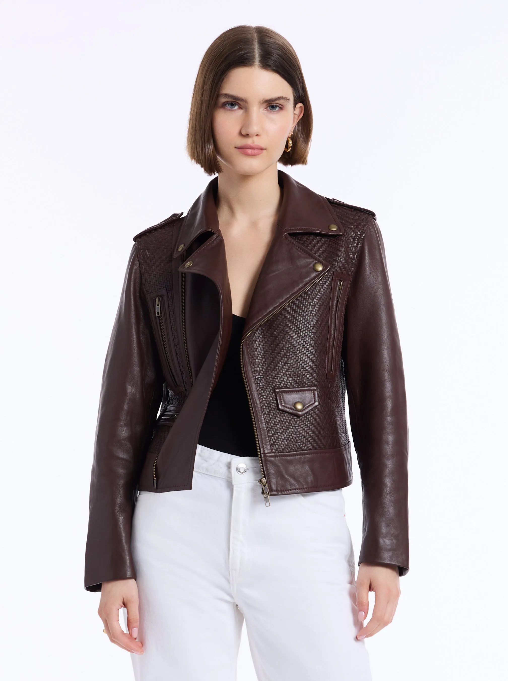 CLARA LEATHER JACKET sold by Robert Graham product image thumbnail 2