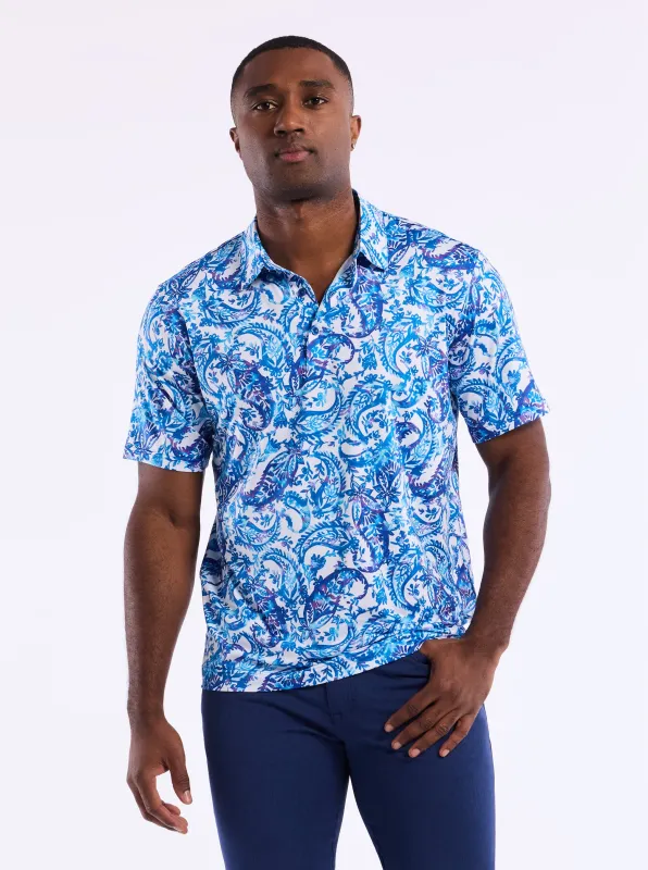 JERROLD SHORT SLEEVE POLO made by Robert Graham