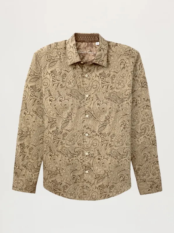 HUDSON LONG SLEEVE BUTTON DOWN SHIRT made by Robert Graham