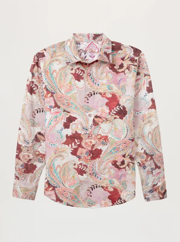 RED ROCK LONG SLEEVE BUTTON DOWN SHIRT BIG made by Robert Graham