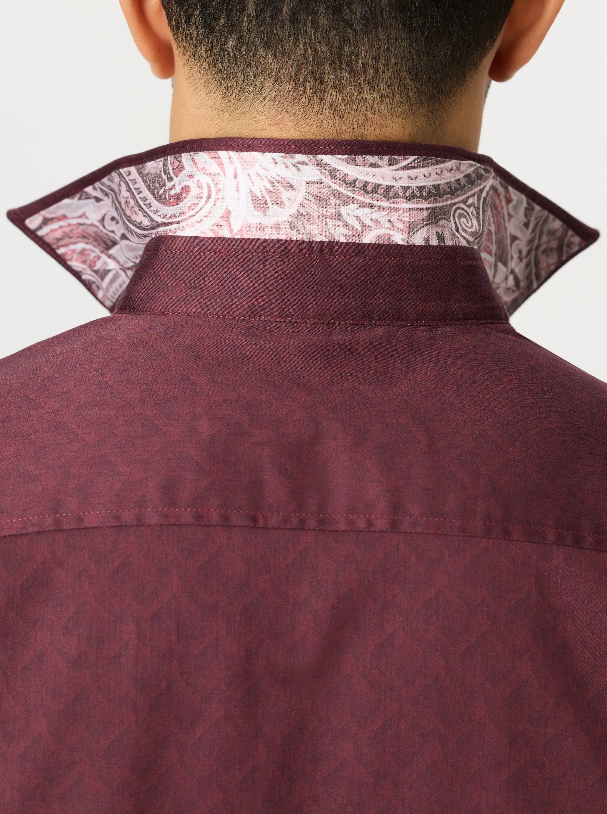 DIMELLA LONG SLEEVE BUTTON DOWN SHIRT sold by Robert Graham product image thumbnail 4