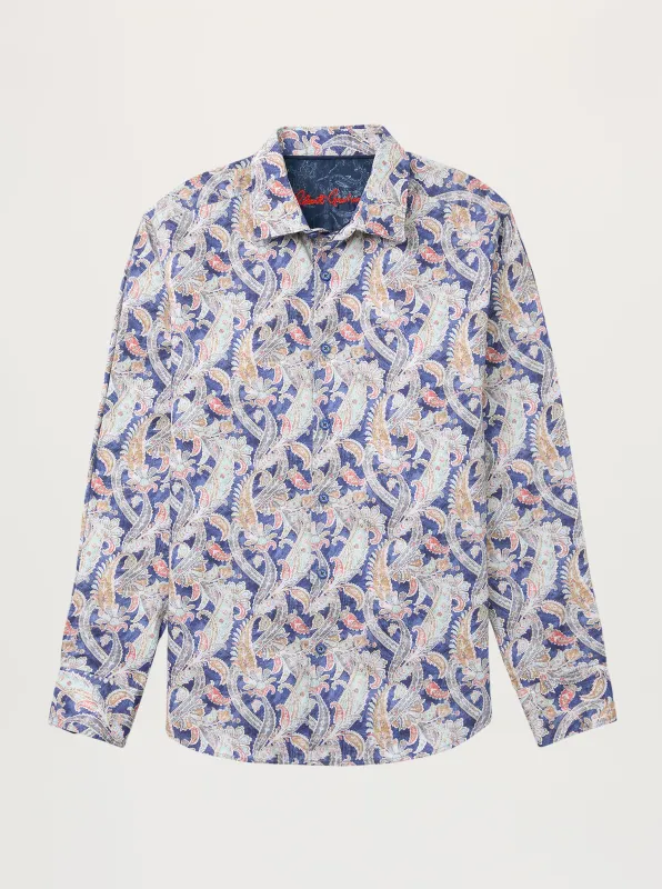 SHOREDITCH LONG SLEEVE BUTTON DOWN SHIRT made by Robert Graham