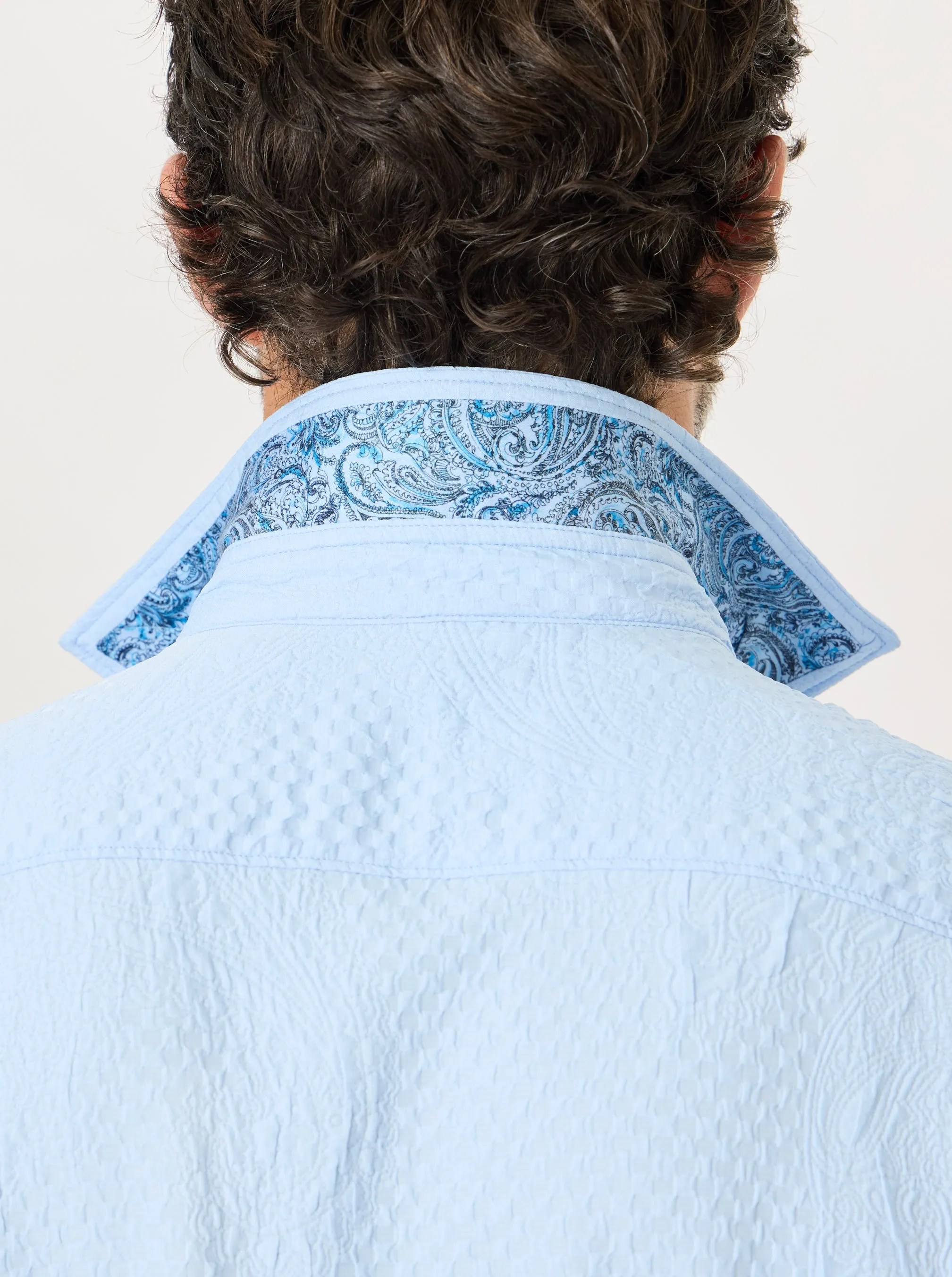 DEVONSHIRE LONG SLEEVE BUTTON DOWN SHIRT TALL sold by Robert Graham product image thumbnail 4