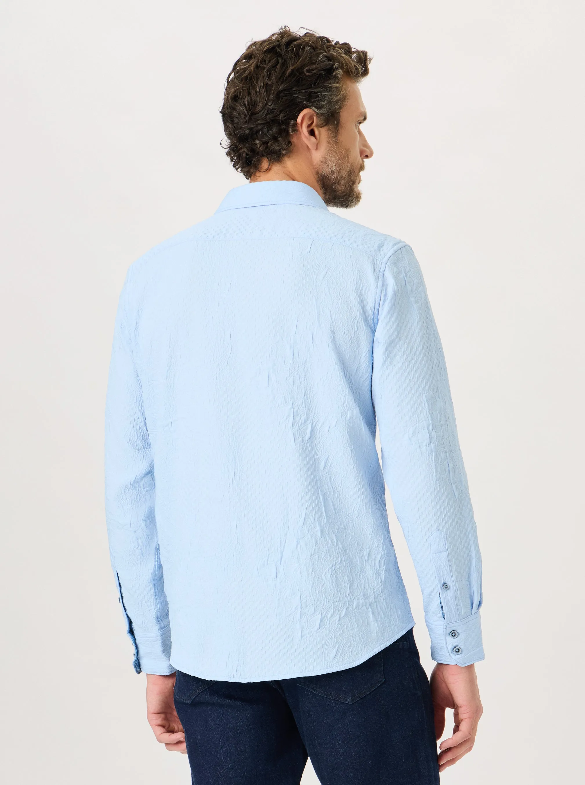 DEVONSHIRE LONG SLEEVE BUTTON DOWN SHIRT TALL sold by Robert Graham product image thumbnail 3
