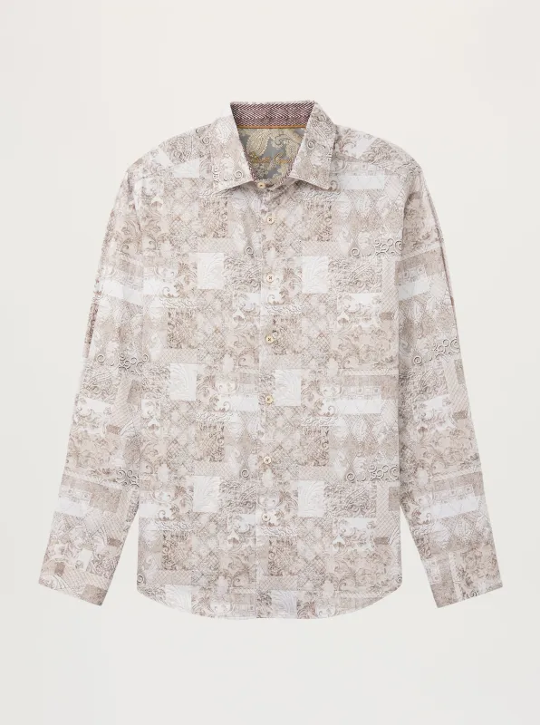 WINSLOW LONG SLEEVE BUTTON DOWN SHIRT made by Robert Graham