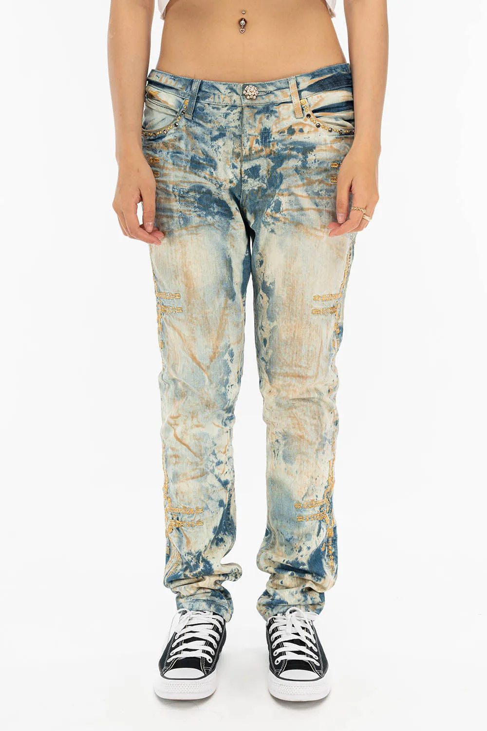 BOYFRIEND JEANS IN INDIGO JAPAN WITH CHAPA sold by Robin's Jean