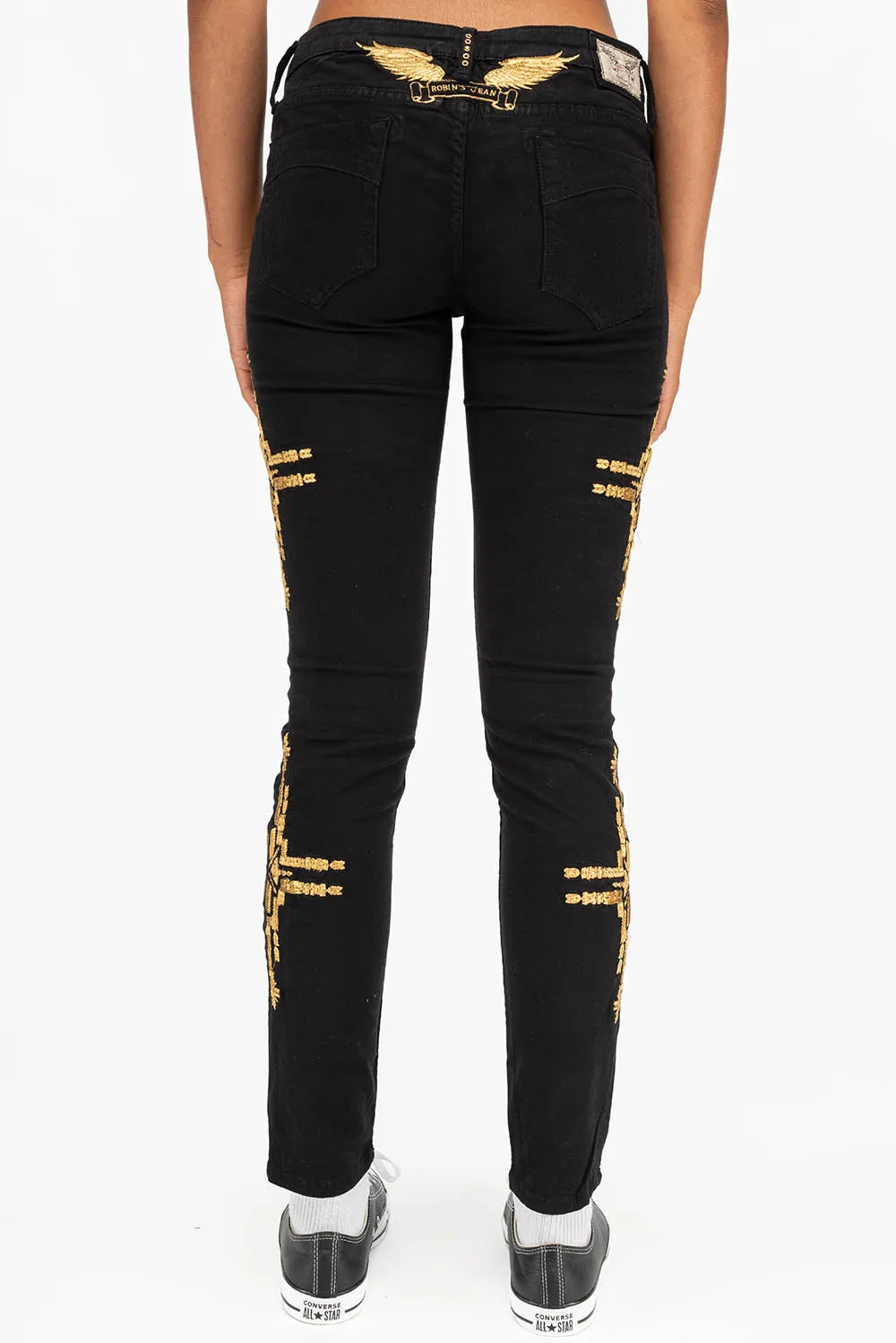 MARILYN SKINNY IN CHAPA BLACK sold by Robin's Jean product image thumbnail 3