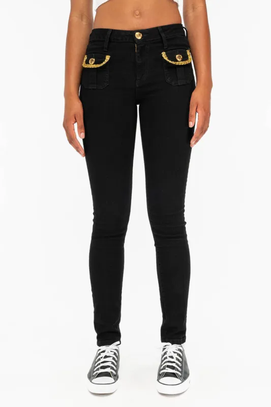 LADY G.I. IN BLACK AND GOLD sold by Robin's Jean