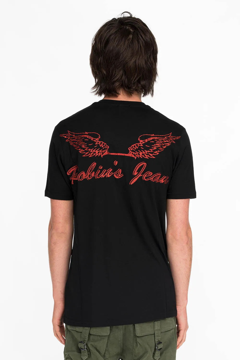 GLITTER DRAGON IN RED ON BLACK sold by Robin's Jean product image thumbnail 2