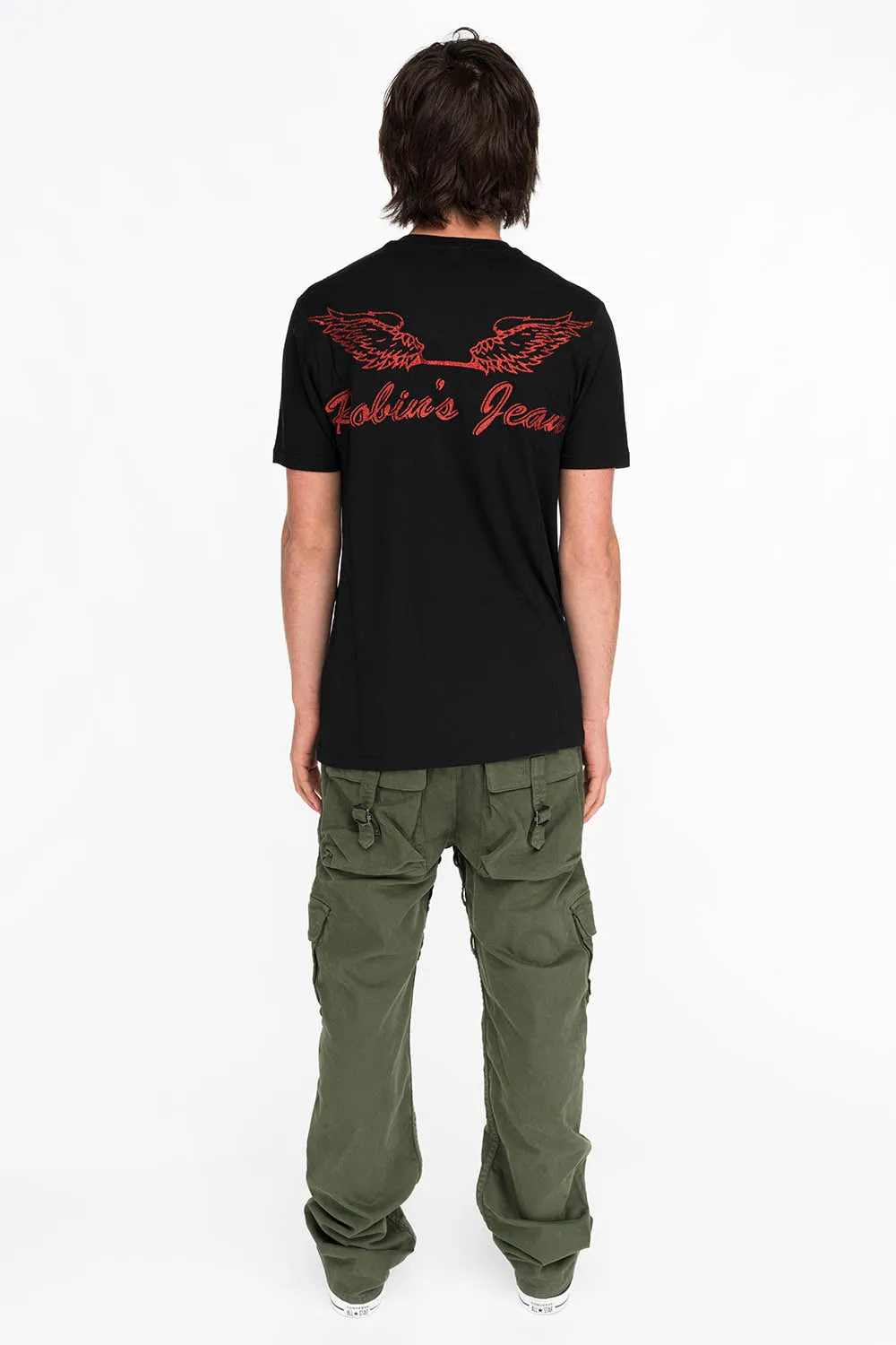 GLITTER DRAGON IN RED ON BLACK sold by Robin's Jean product image thumbnail 4