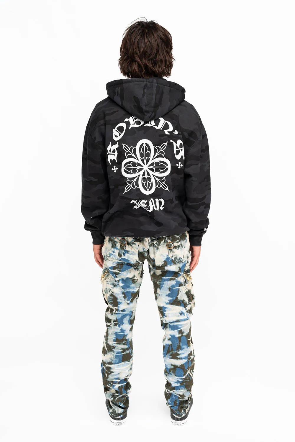 CLASSIC PREDATOR CARGO IN TIE DYE WITH CRYSTALS sold by Robin's Jean product image thumbnail 5