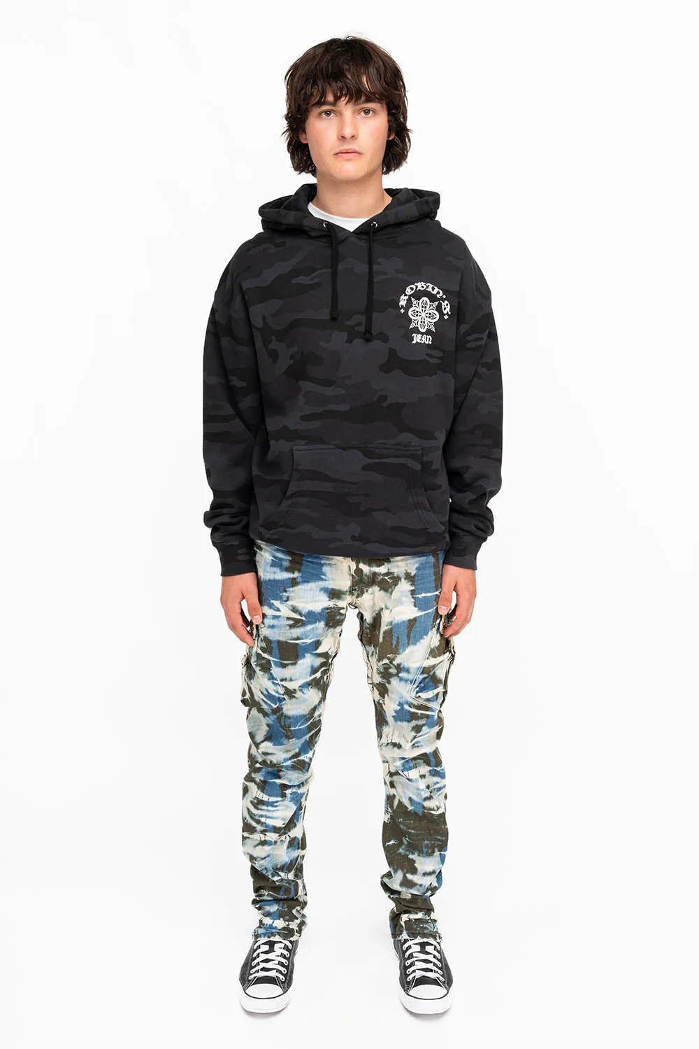 CLASSIC PREDATOR CARGO IN TIE DYE WITH CRYSTALS sold by Robin's Jean product image thumbnail 4