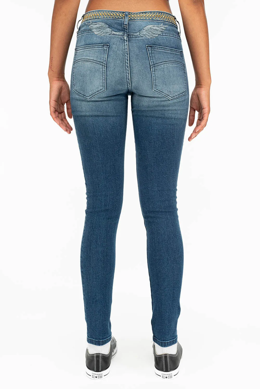 LADY G.I. IN ANTIQUE BLUE FULLY LOADED W/ CRYSTALS sold by Robin's Jean product image thumbnail 3