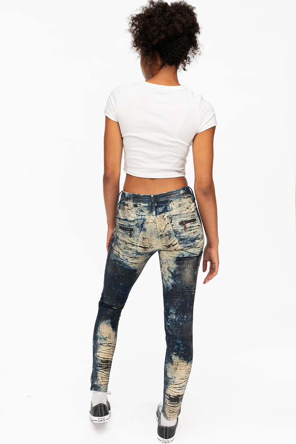 ROBIN'S BIKER WOMENS JEANS IN MONTREAL INDIGO sold by Robin's Jean product image thumbnail 4