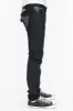 MENS RAW DENIM SLIM FIT KILLER FLAP JEANS WITH TWO TONE EMBROIDERED WINGS AND CRYSTALS sold by Robin's Jean