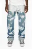 MENS STRAIGHT CUT JEANS WITH CRYSTALS IN WYOMING WHITE sold by Robin's Jean