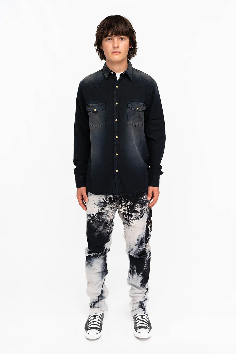 TECHNIQUE CARGO IN TIE DYE BLACK AND WHITE sold by Robin's Jean product image thumbnail 4