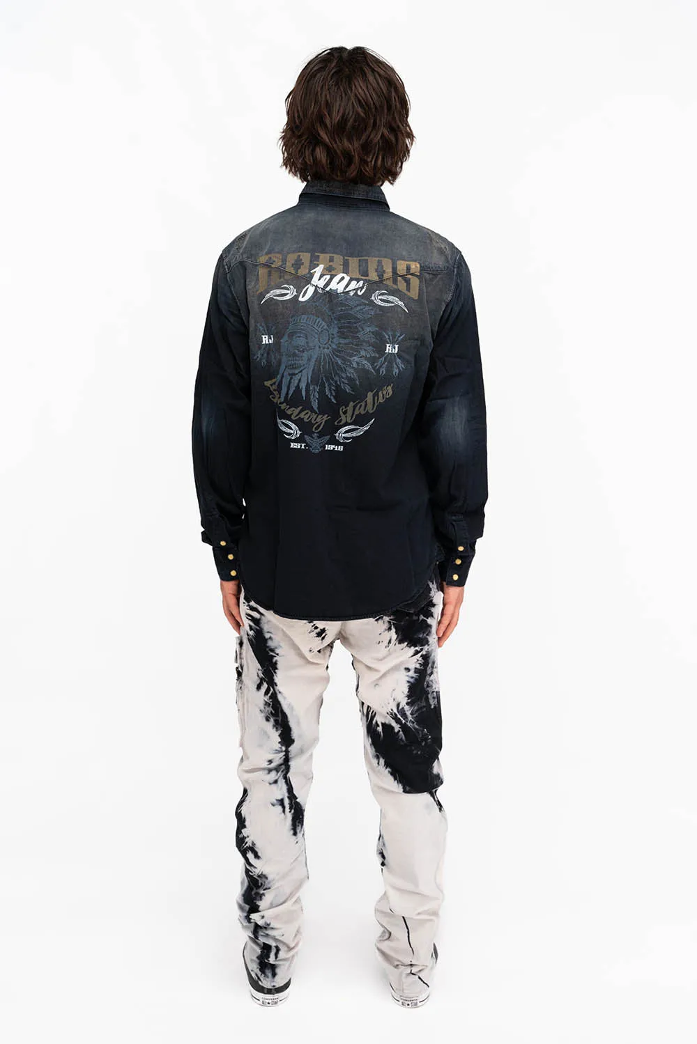 TECHNIQUE CARGO IN TIE DYE BLACK AND WHITE sold by Robin's Jean product image thumbnail 5