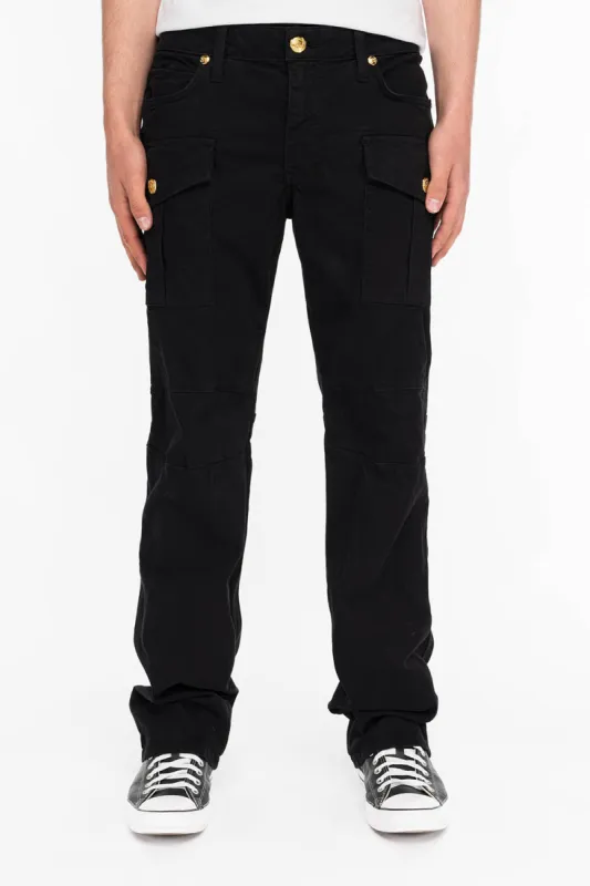 BOMBER POCKET PANTS IN BLACK sold by Robin's Jean